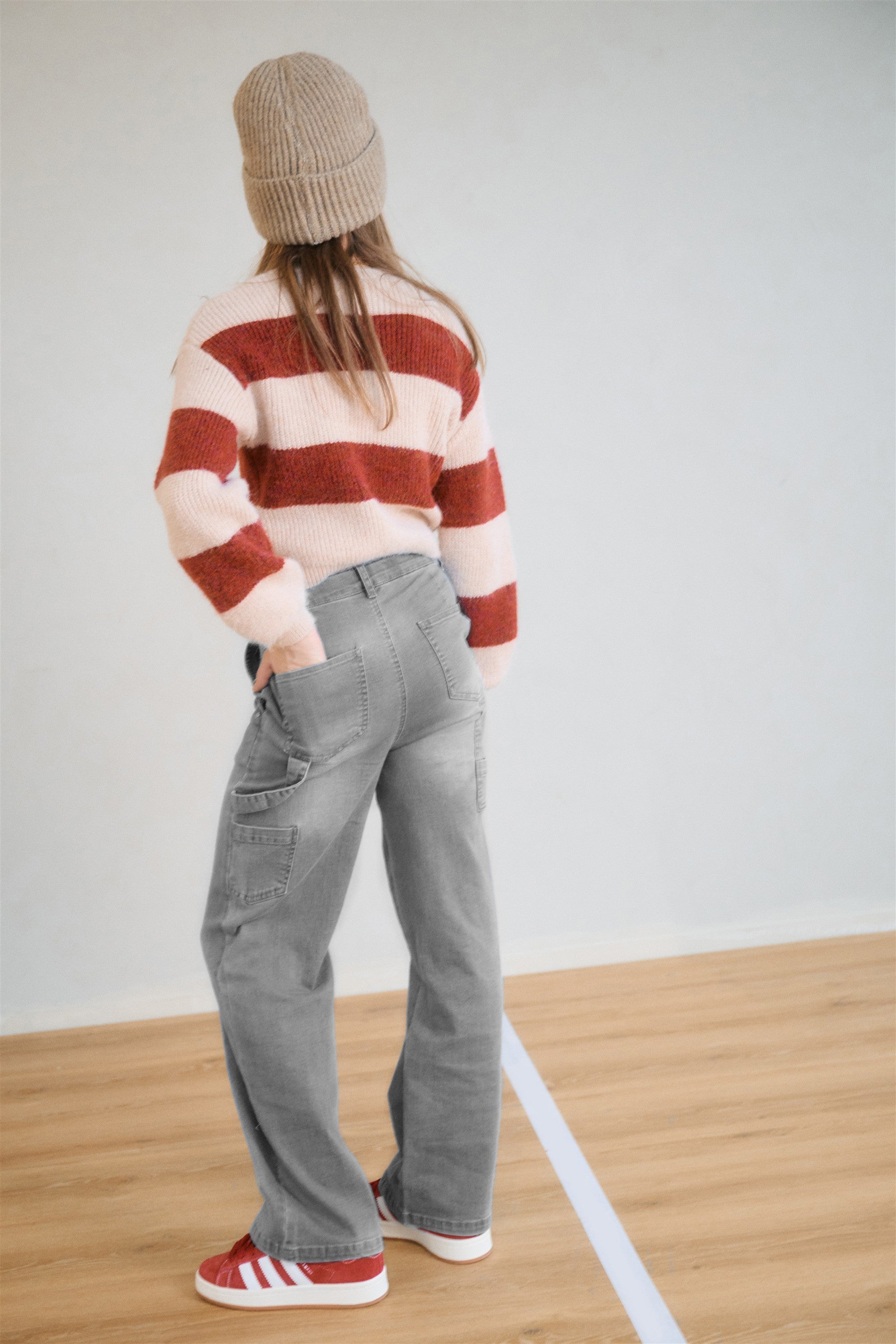 NoBell' Kate Colorblock Trui Donkerrood