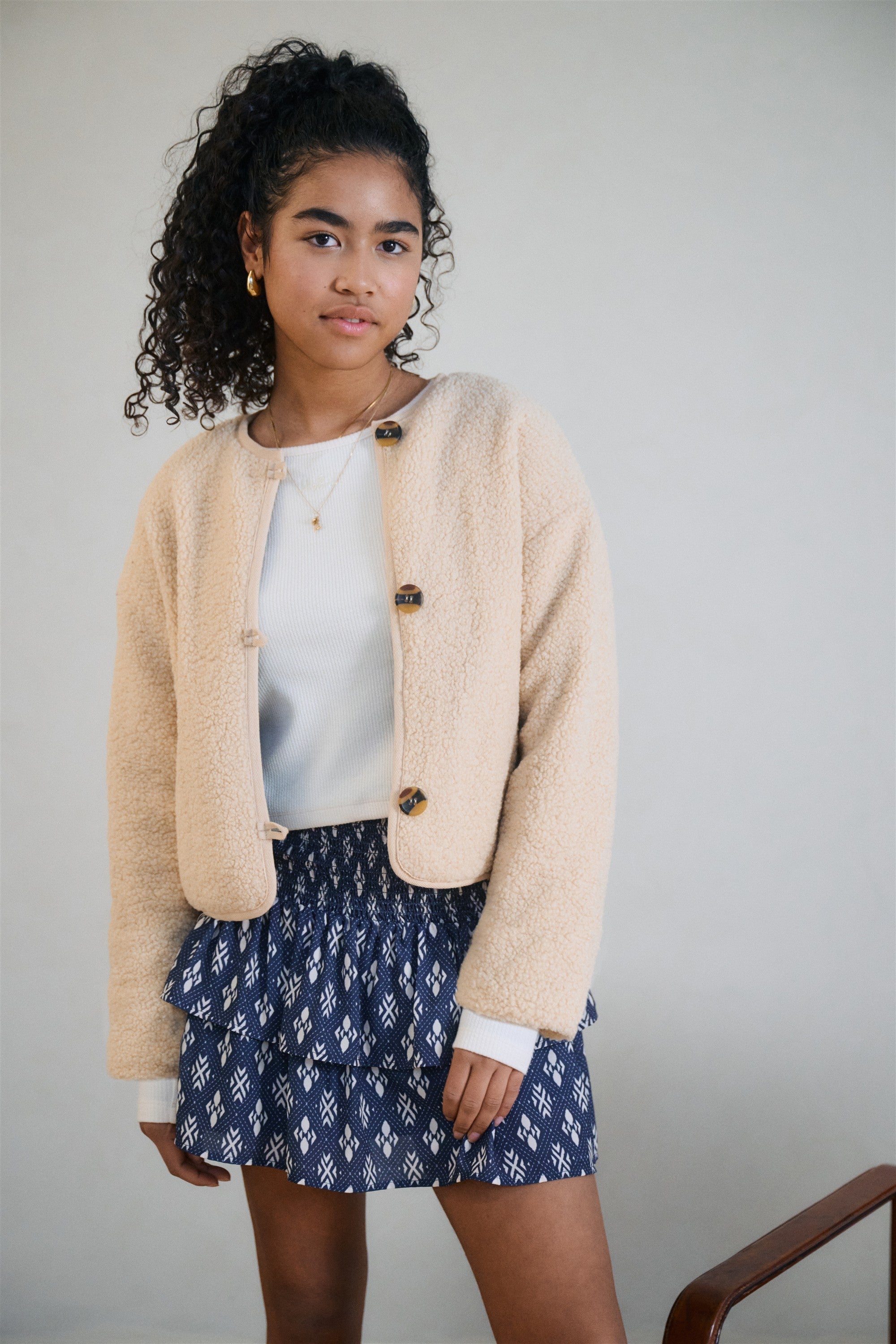 NoBell' Kobra Crop Top Ivoor