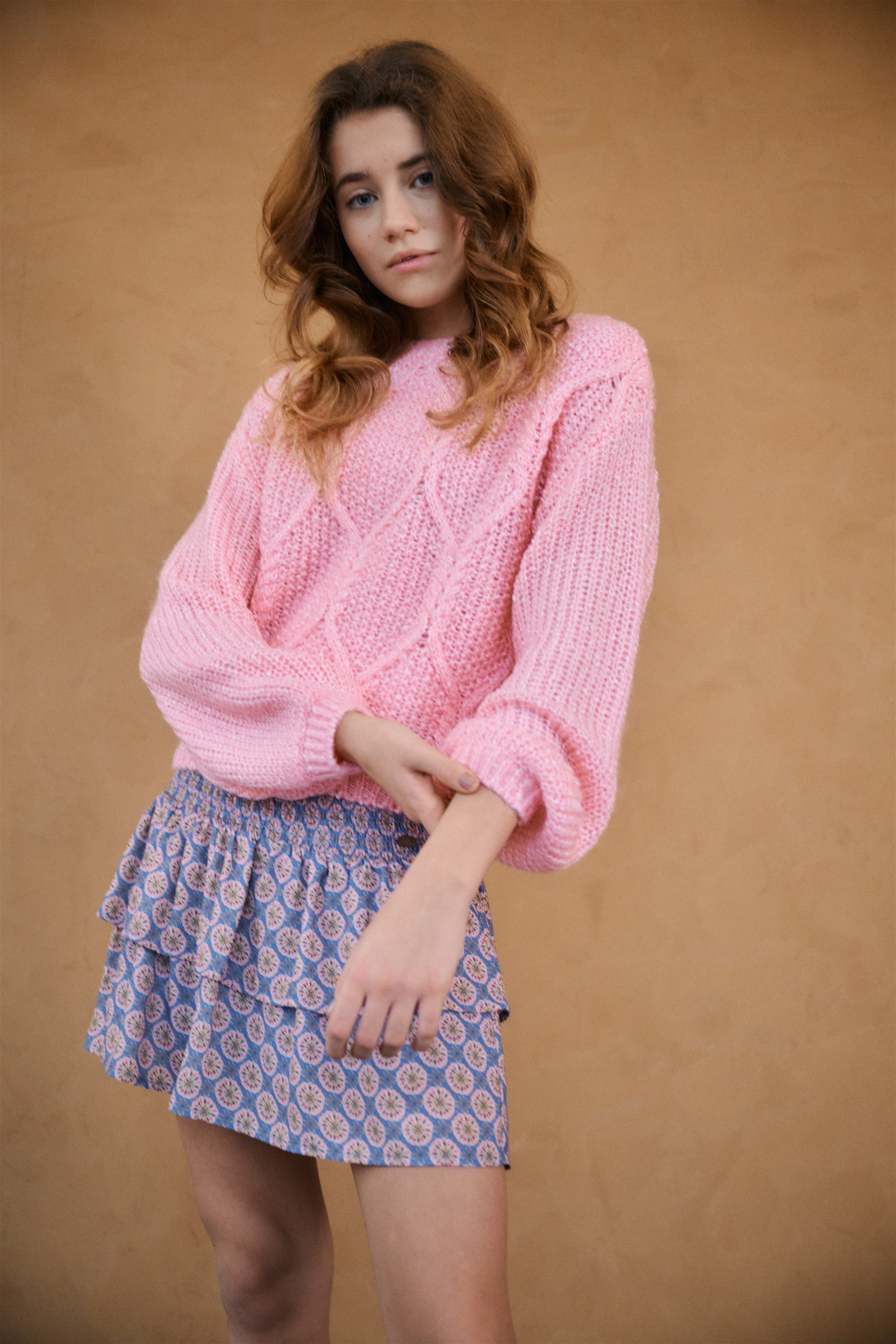 NoBell' Nika Gesmokte Rok Blauw