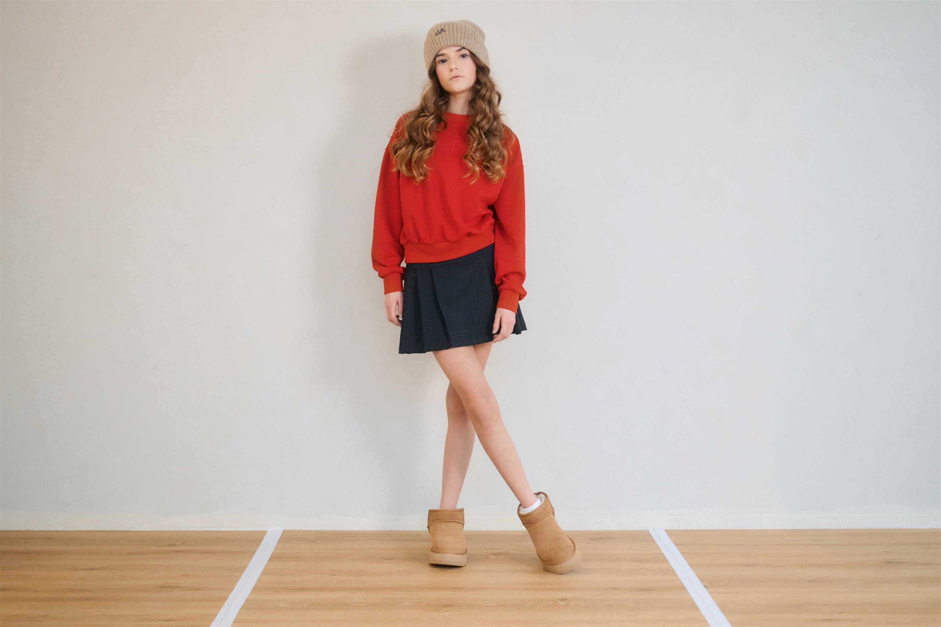 NoBell' Nimmy Krijtstreep Rok Zwart