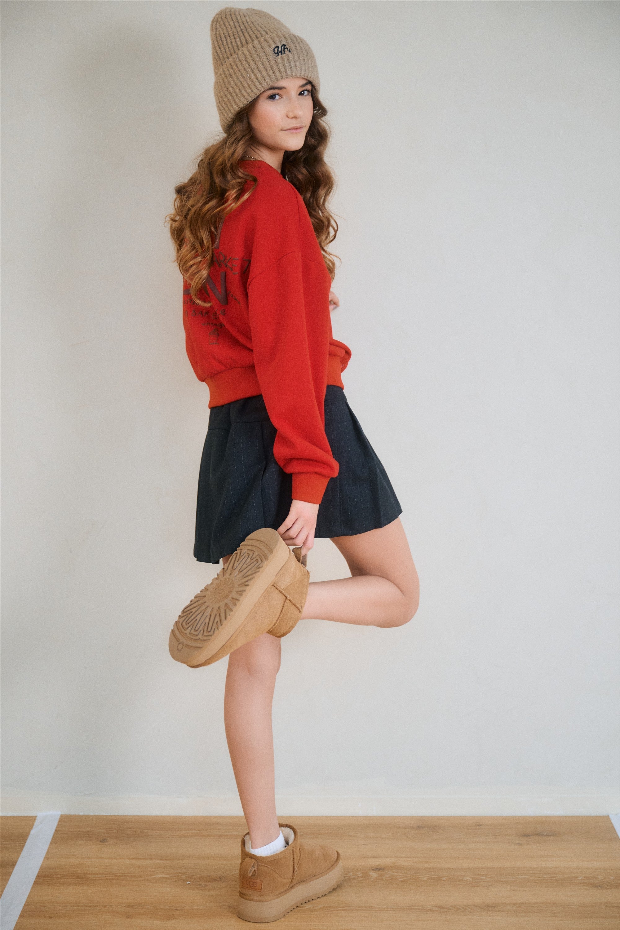 NoBell' Nimmy Krijtstreep Rok Zwart