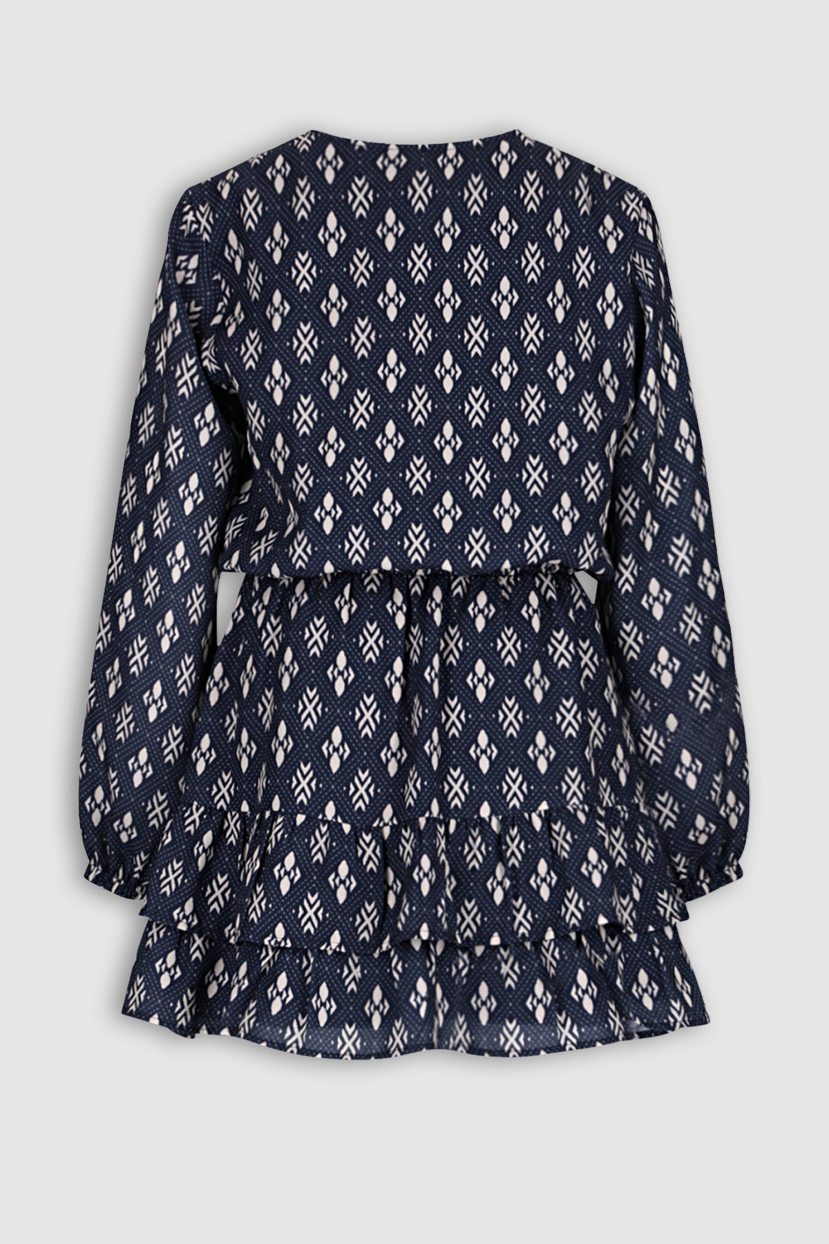 NoBell' Mayal Geprinte Jurk Donkerblauw