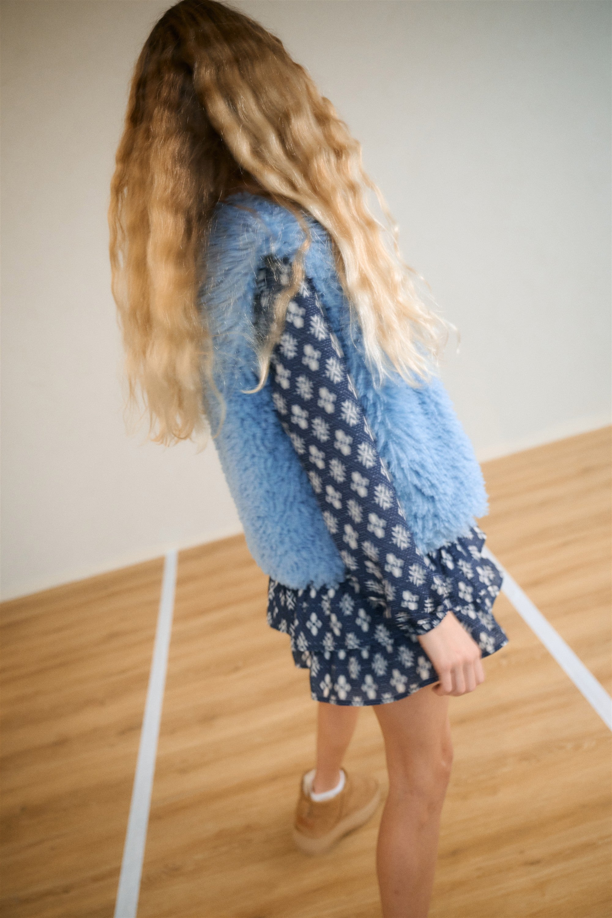 NoBell' Mayal Geprinte Jurk Donkerblauw