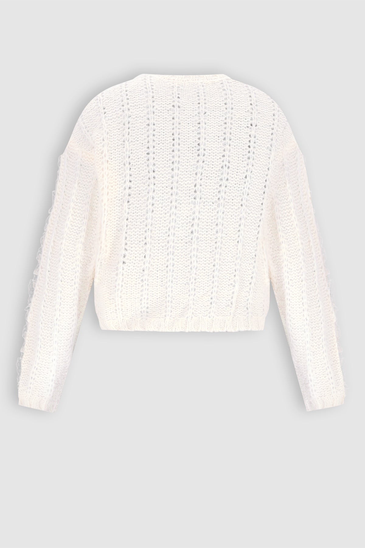 NoBell' Katy Gebreide Trui met Kant Ivoor