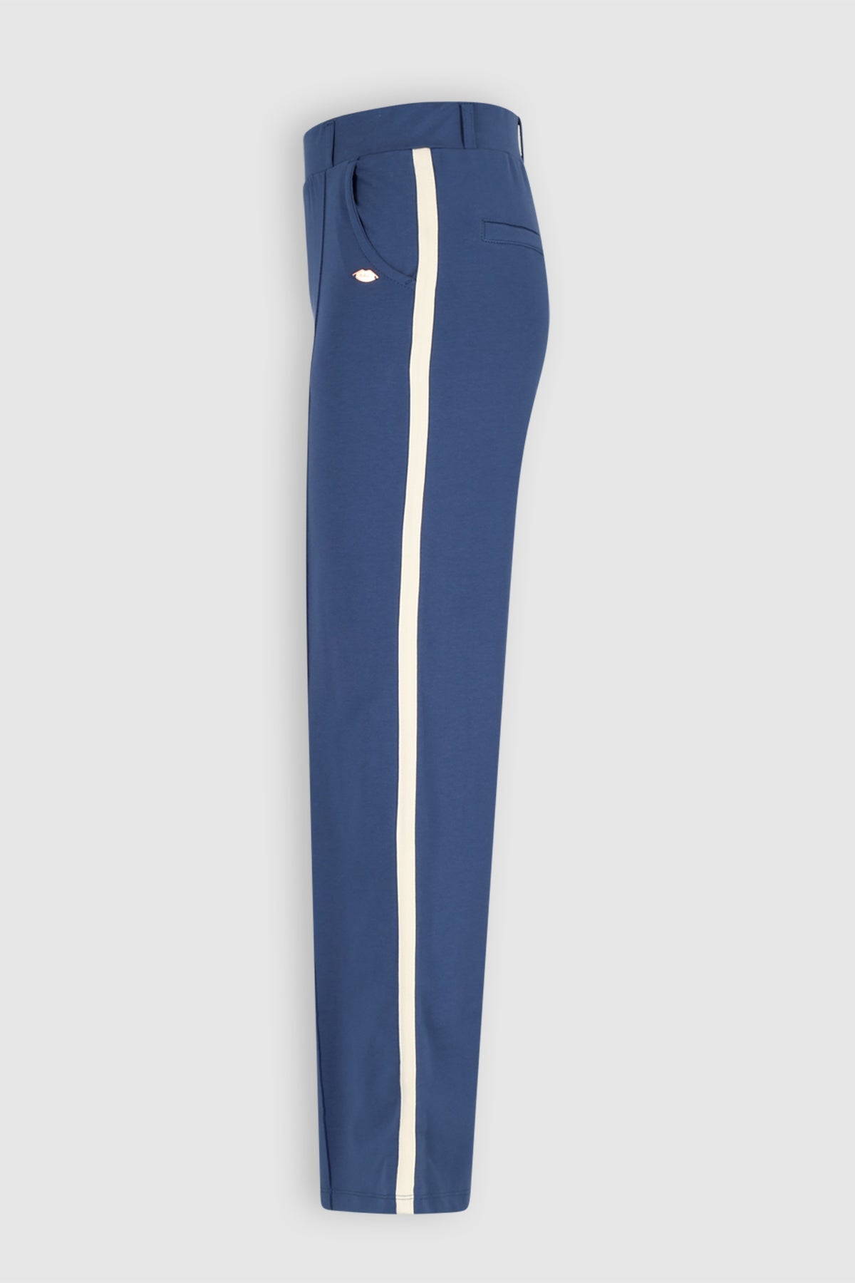 NoBell' Salet Sweat Wijde Pijp Broek Blauw