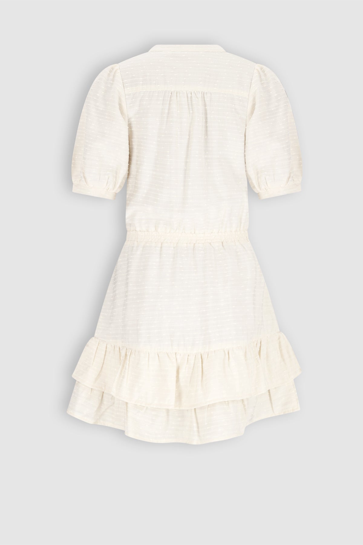 NoBell' Maggy Geweven Jurk Ivoor