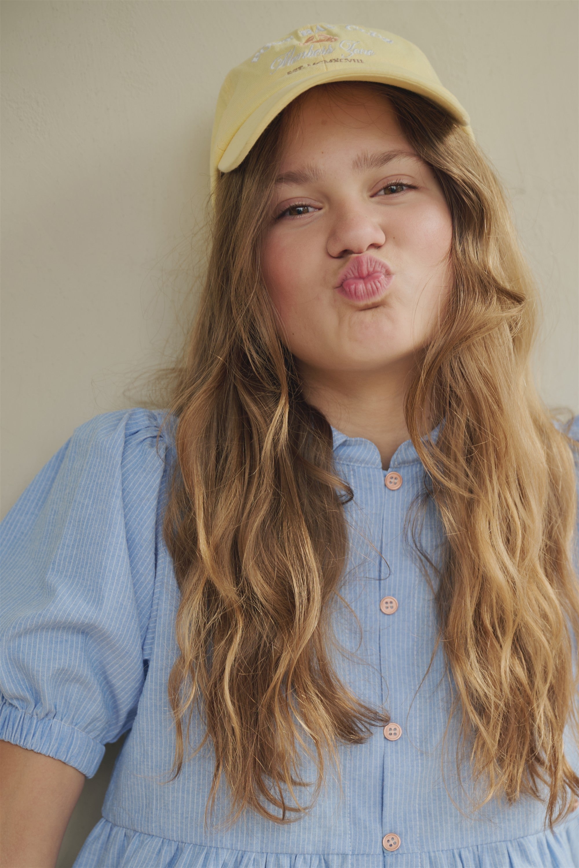 NoBell' Tiggs Gestreepte Blouse Pofmouw Blauw