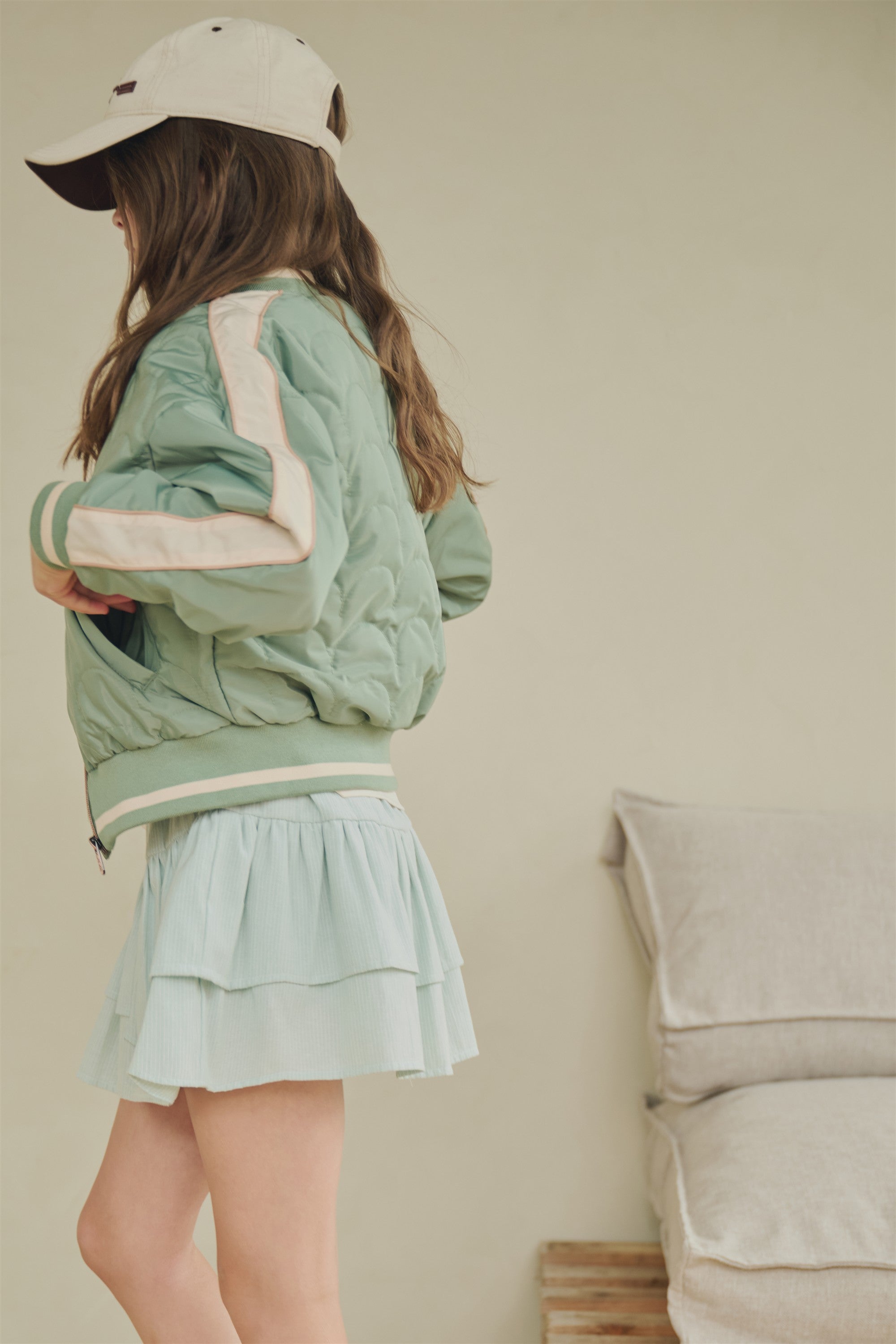 NoBell' Bomber Zomer jas met fleece voering Groen