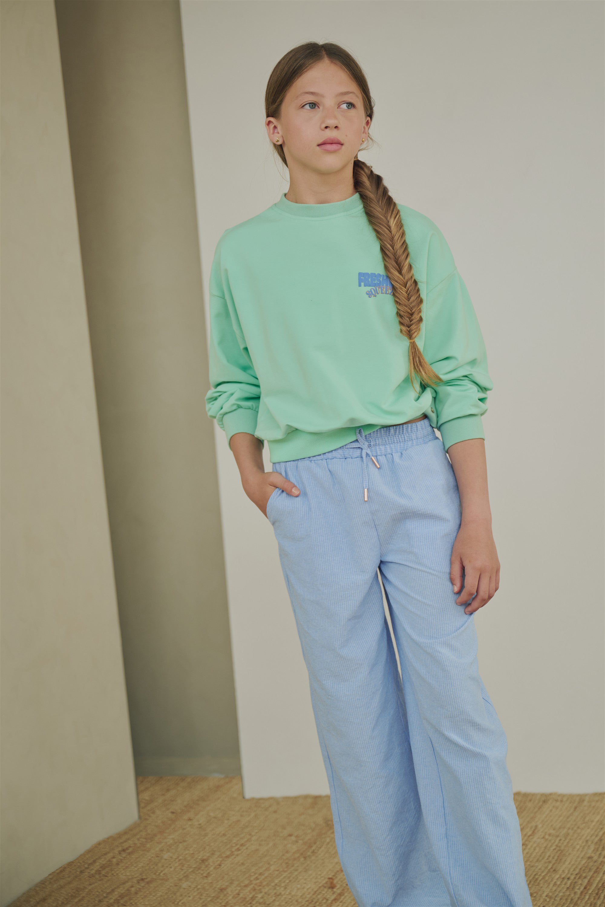 NoBell' Kim Sweater met rugprint Groen