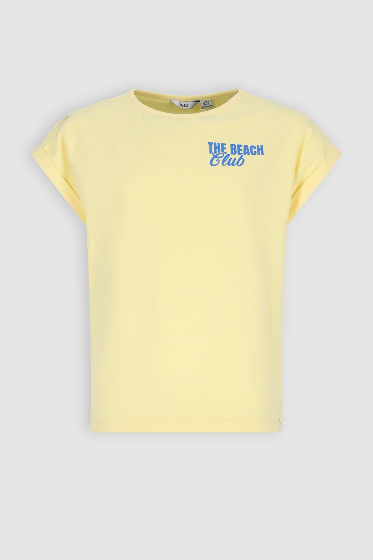 NoBell' Kasis Tshirt grote Rugprint Geel