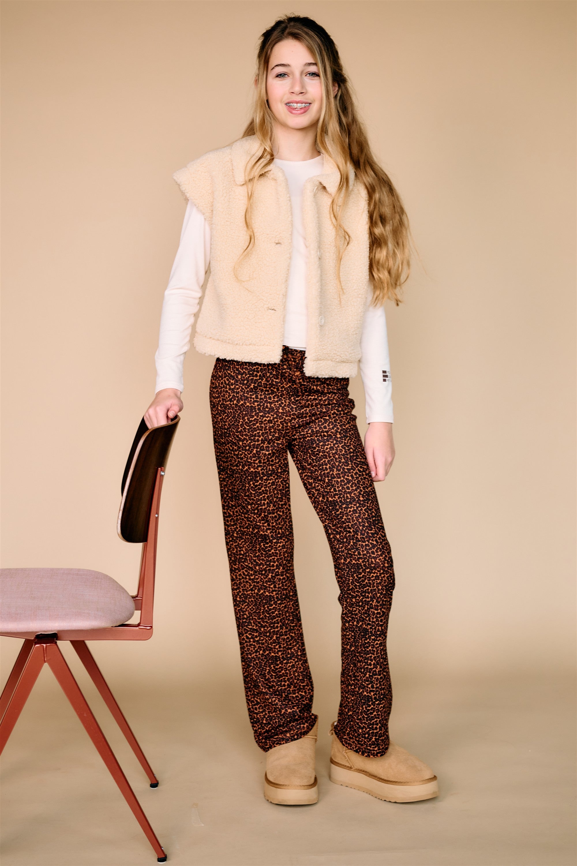 NoBell' Kaban Teddy Vest Wit