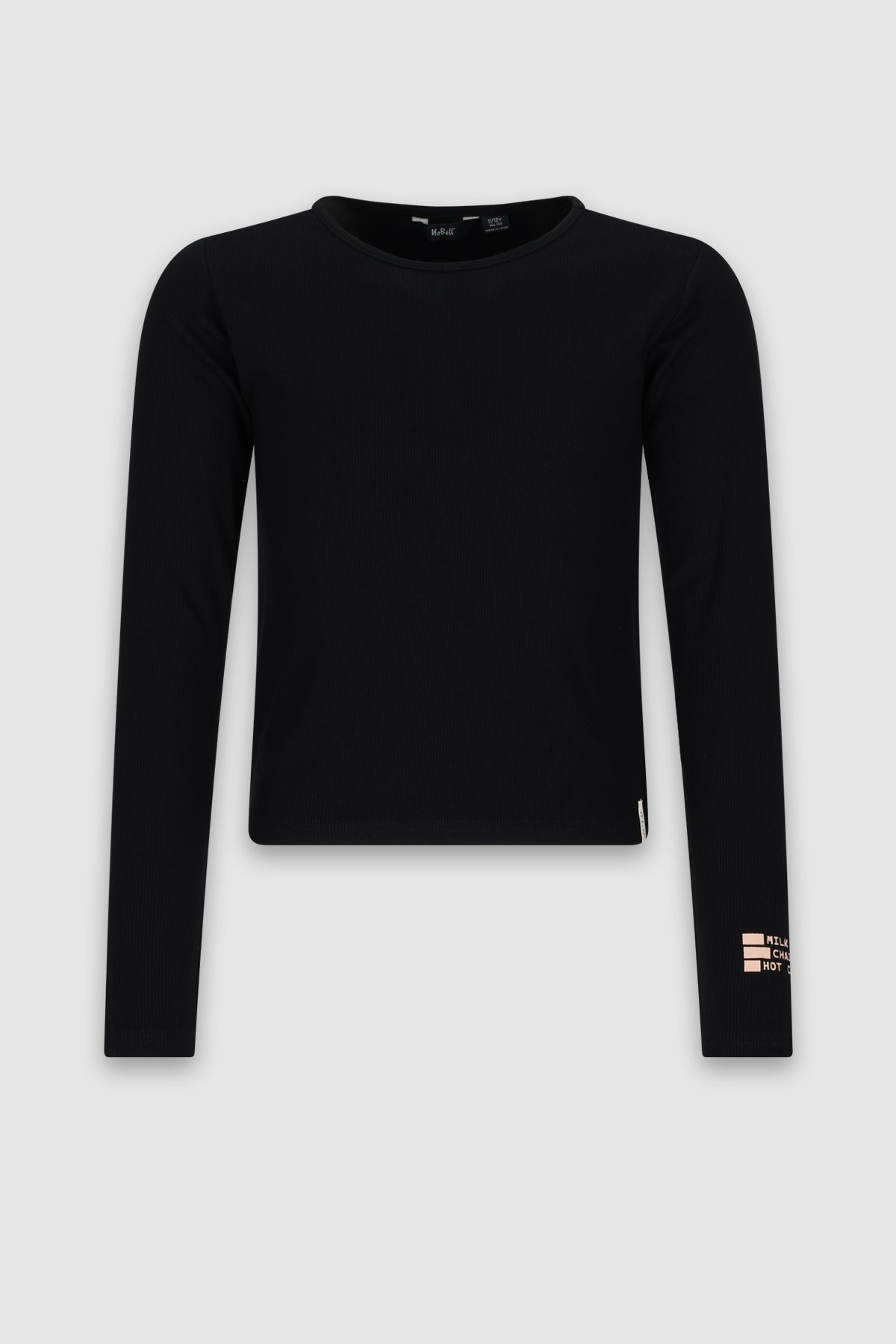 NoBell' Kuan RibJersey Tshirt Zwart