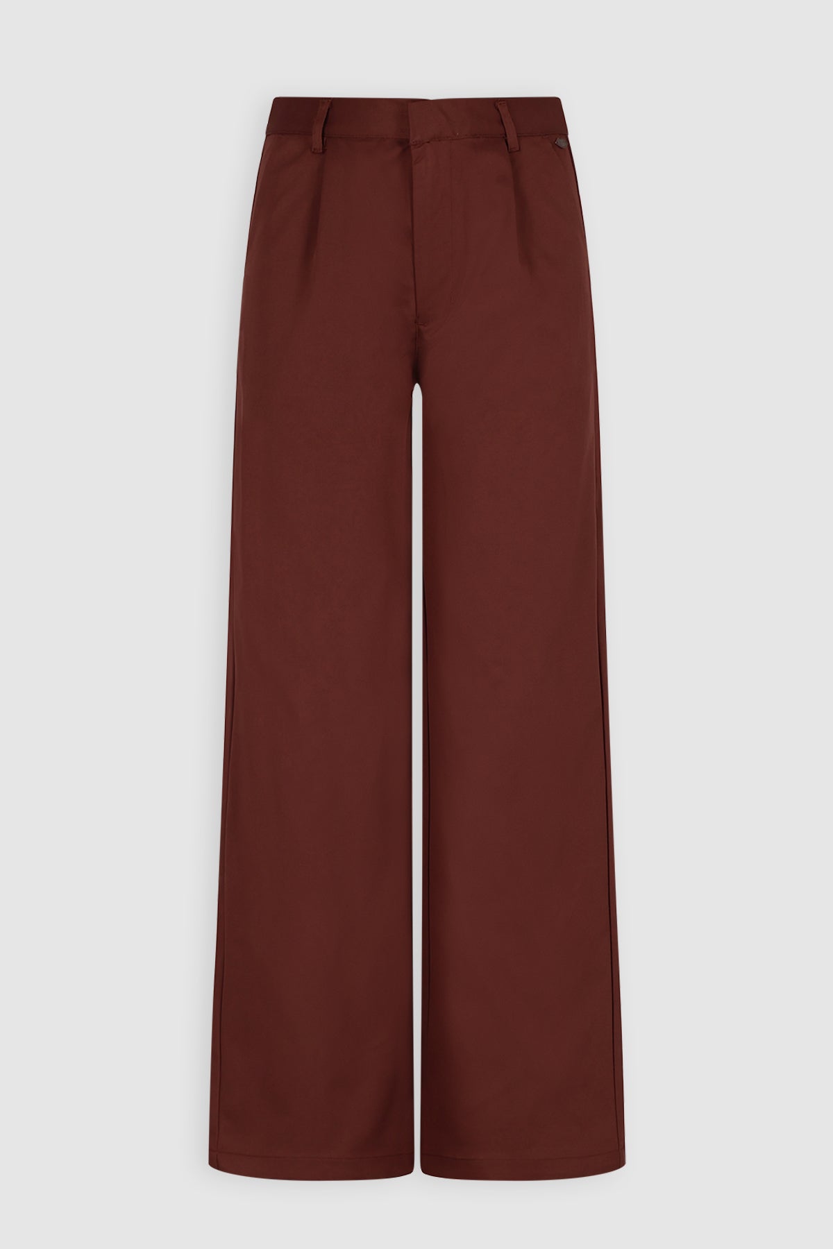 NoBell' Sacha Wijde Twill Pantalon Donkerbruin