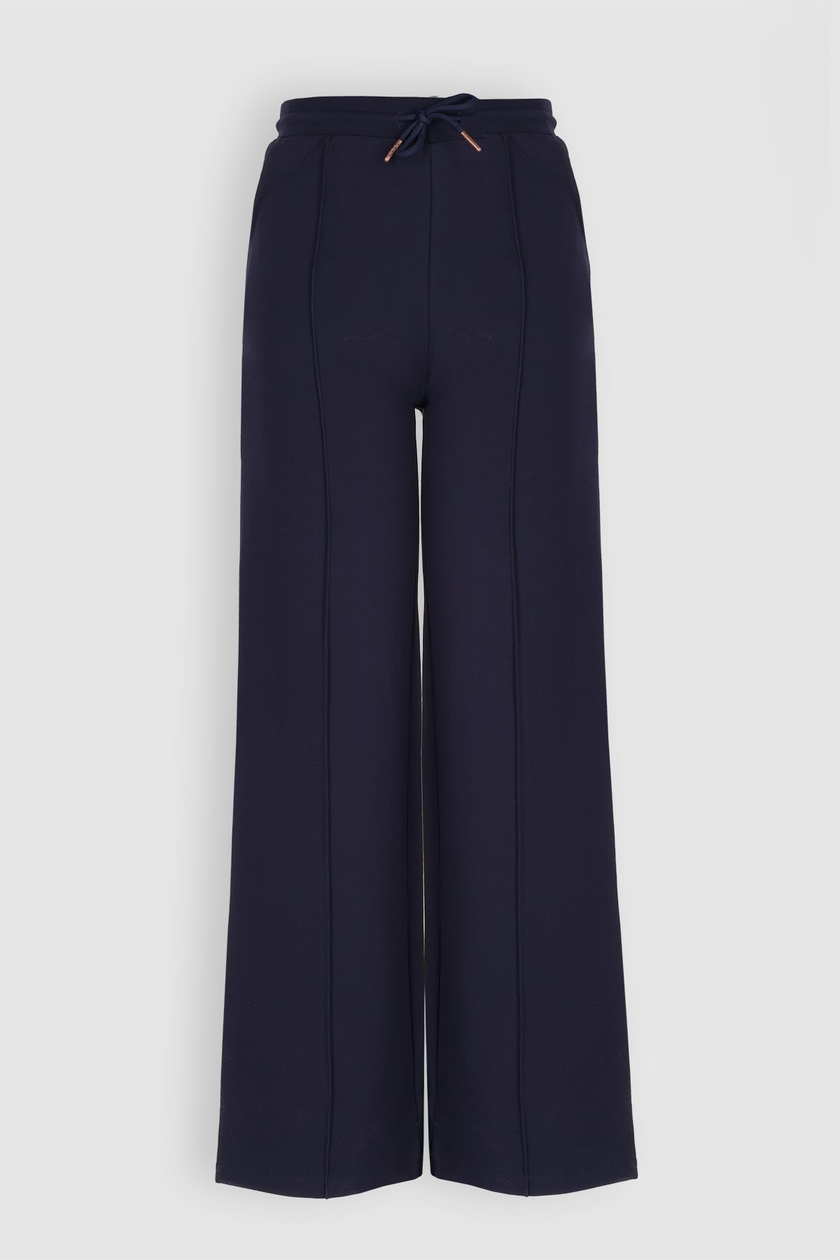 NoBell' Sylvia Travellers Interlock Wijde Broek Donkerblauw