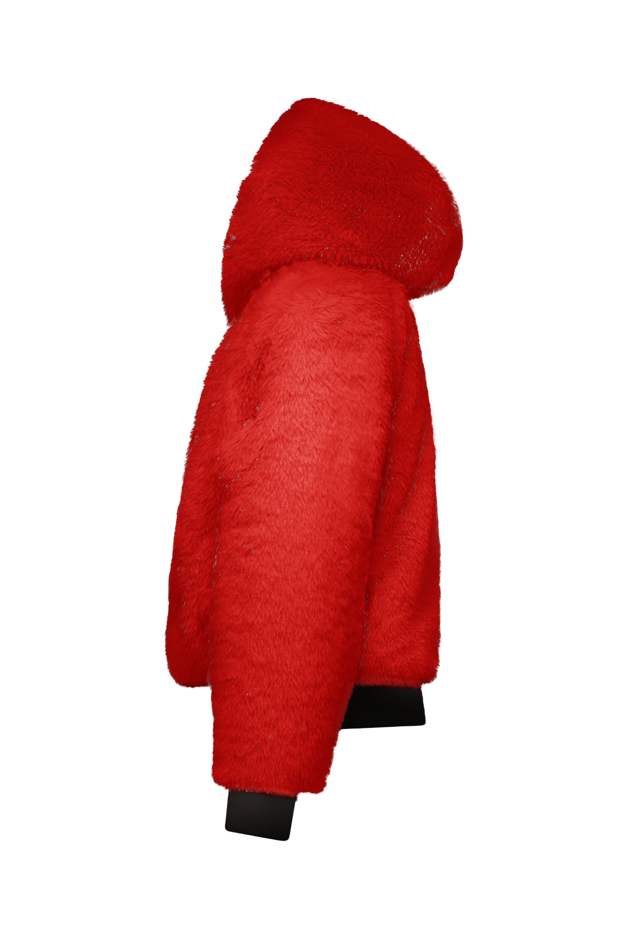 SuperRebel Polar Short Jacket Metallic Red