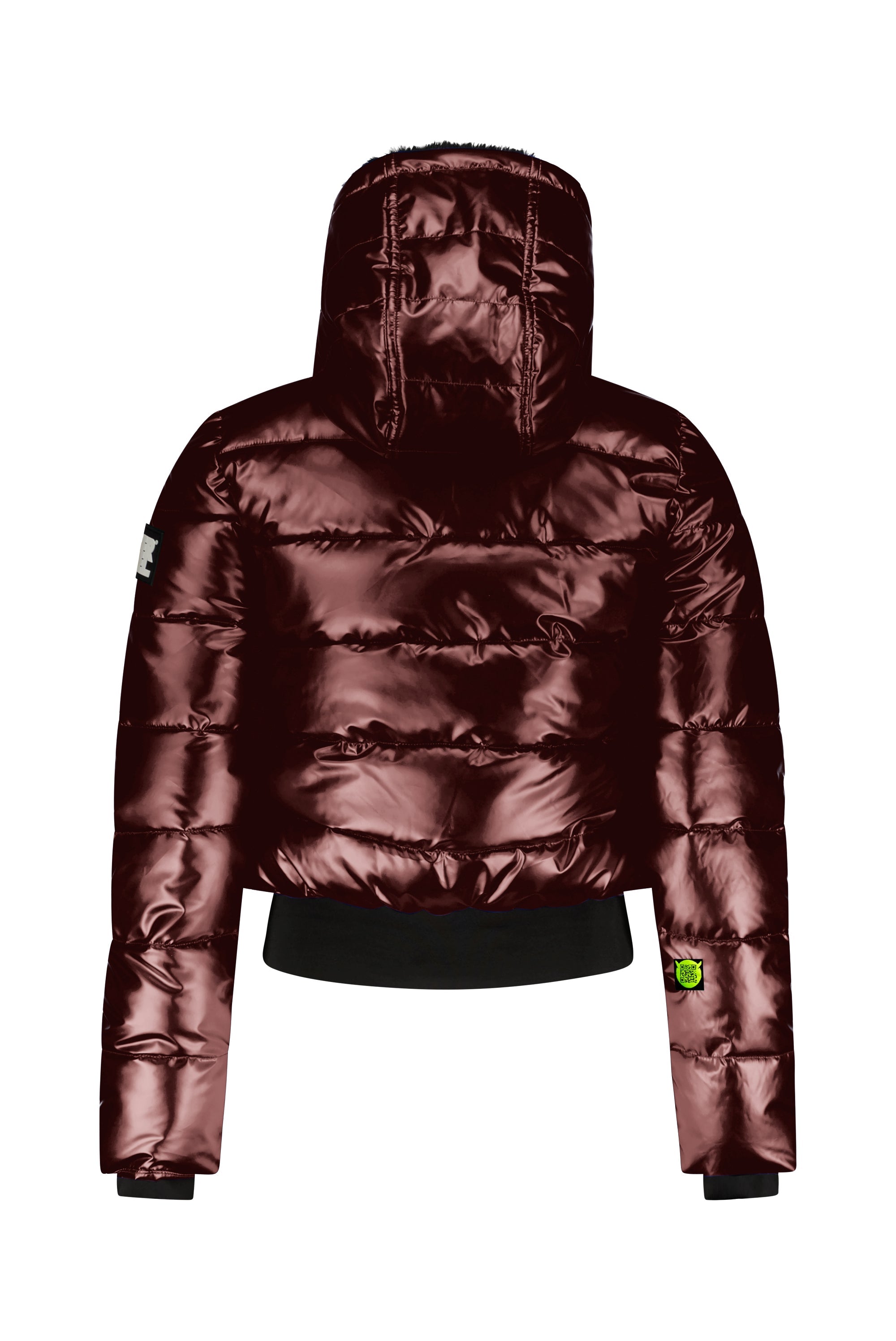 SuperRebel Funk Jacket Hood Metallic Bordeaux