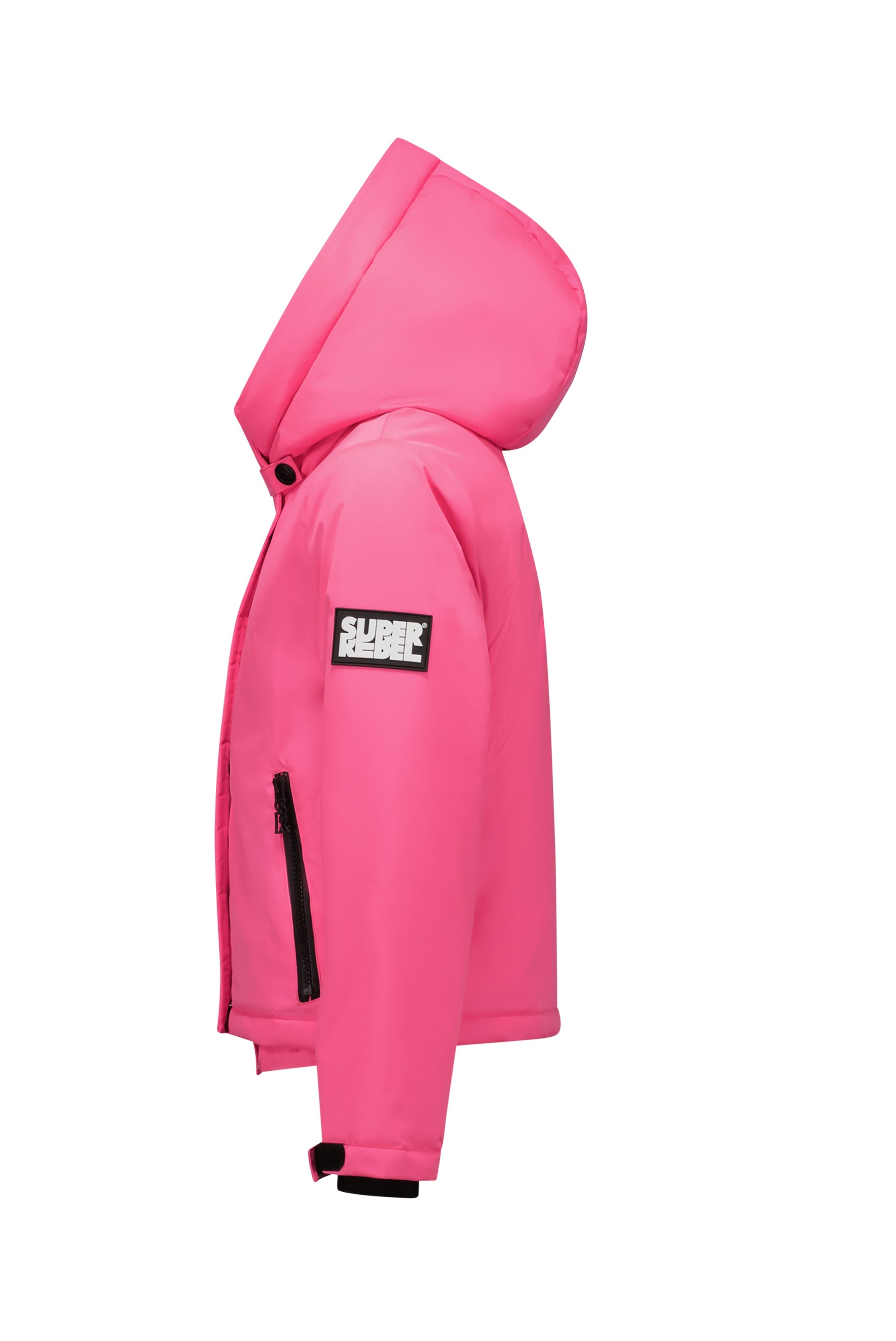 SuperRebel Twister Hooded Jacket Pink Glo