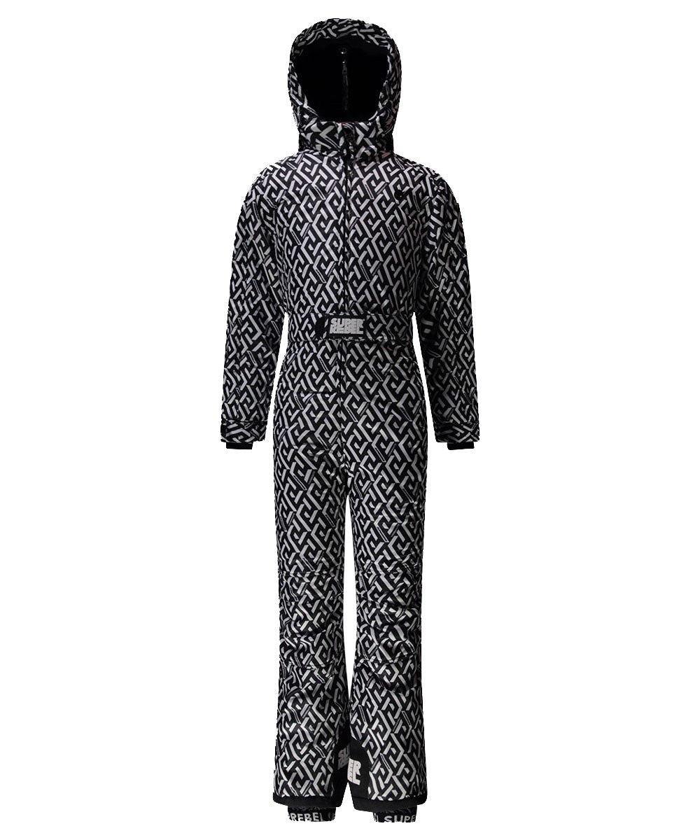 SuperRebel Suit Ski Suit Graphic Black