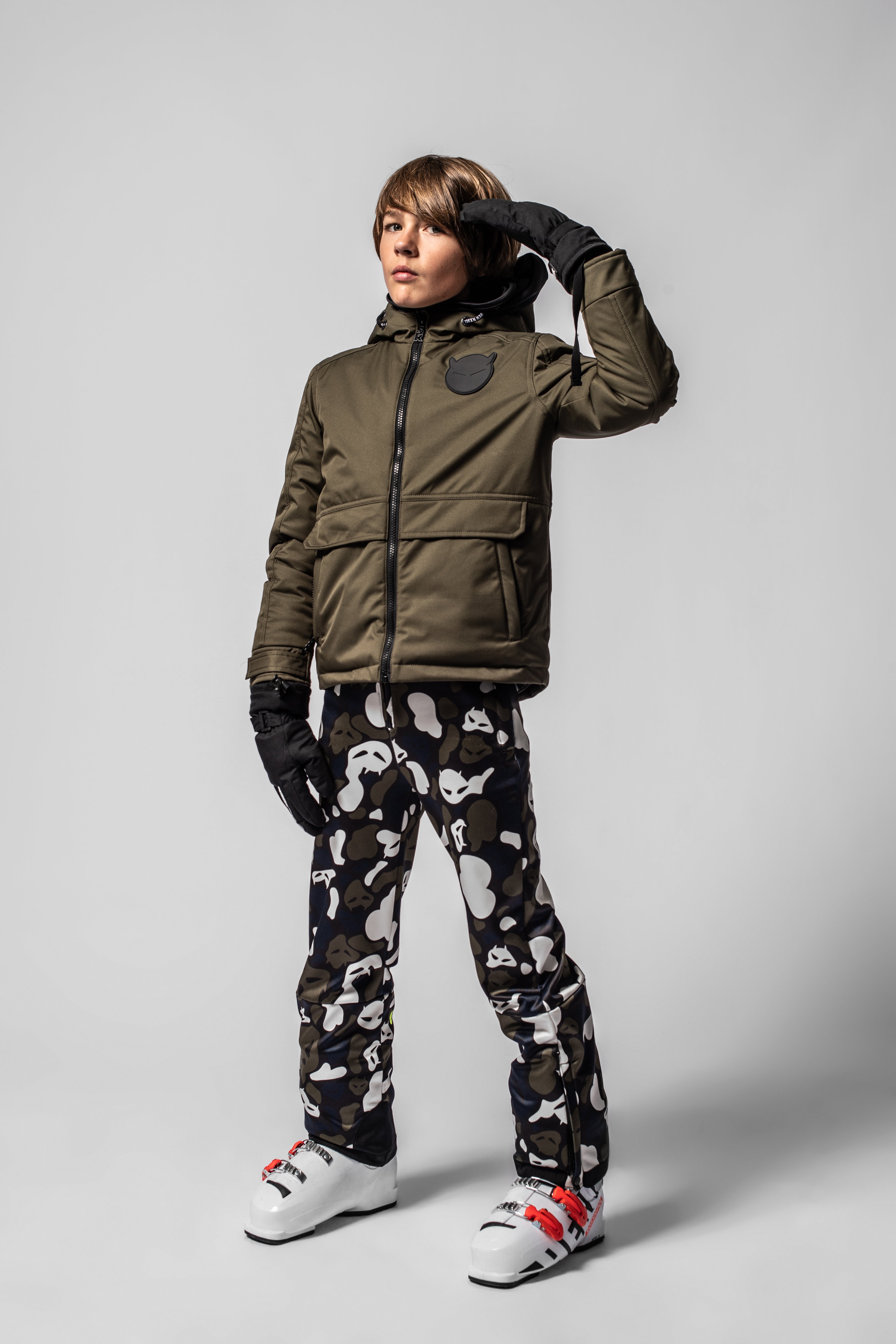 SuperRebel Space Ski Jacket Army Green