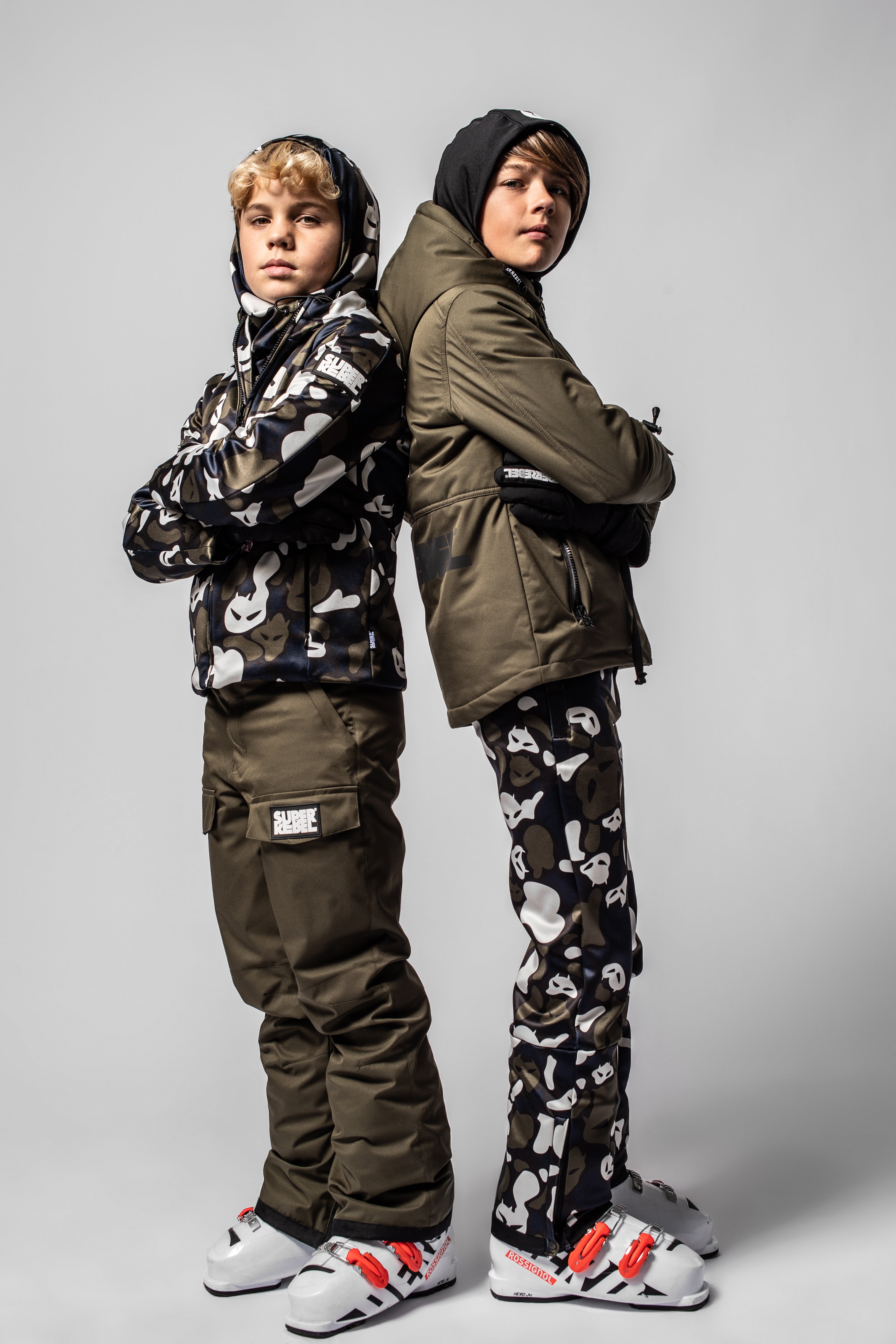 SuperRebel Speak Ski Trousers Camou Black