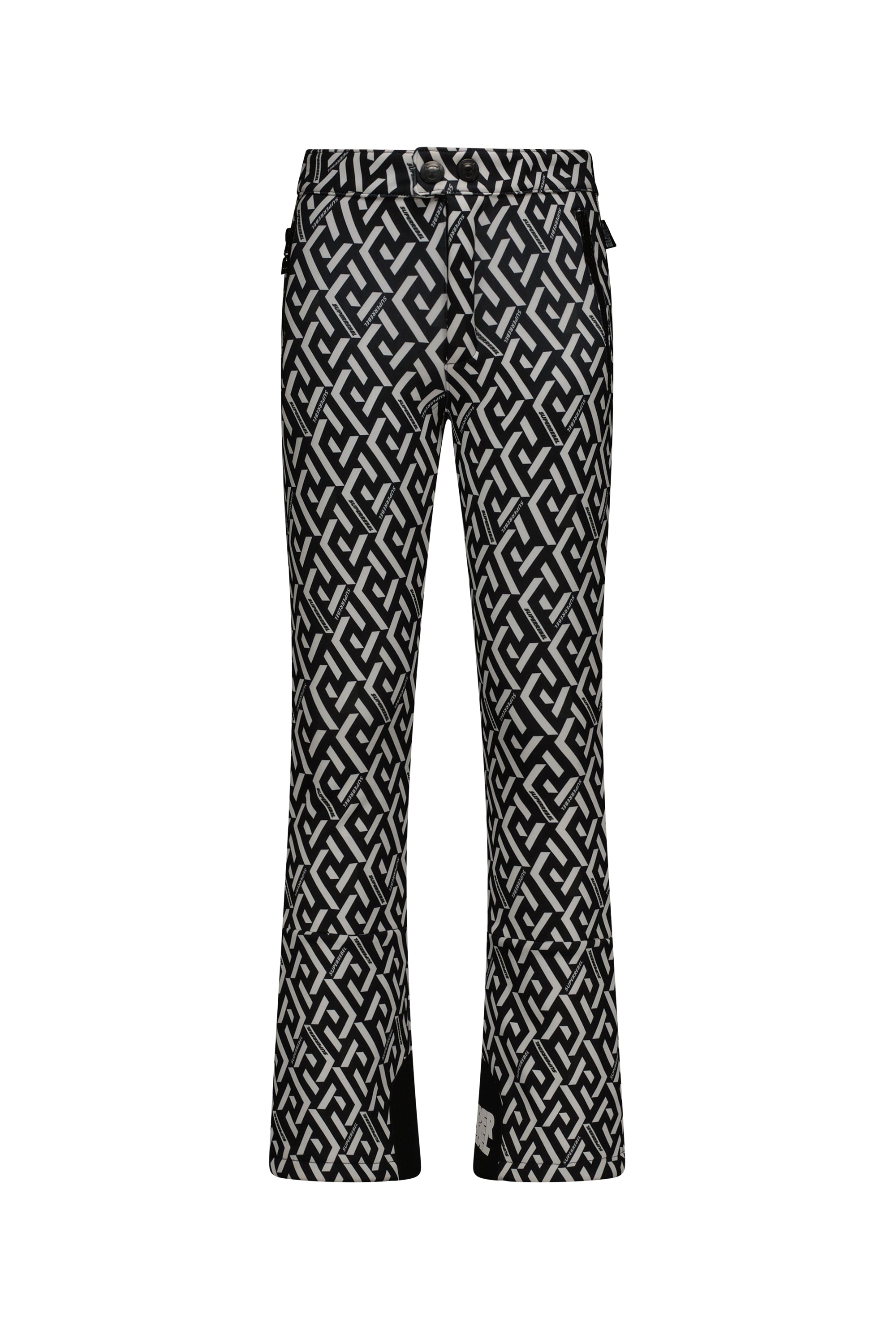 SuperRebel Speak Ski Trousers Graphic Black