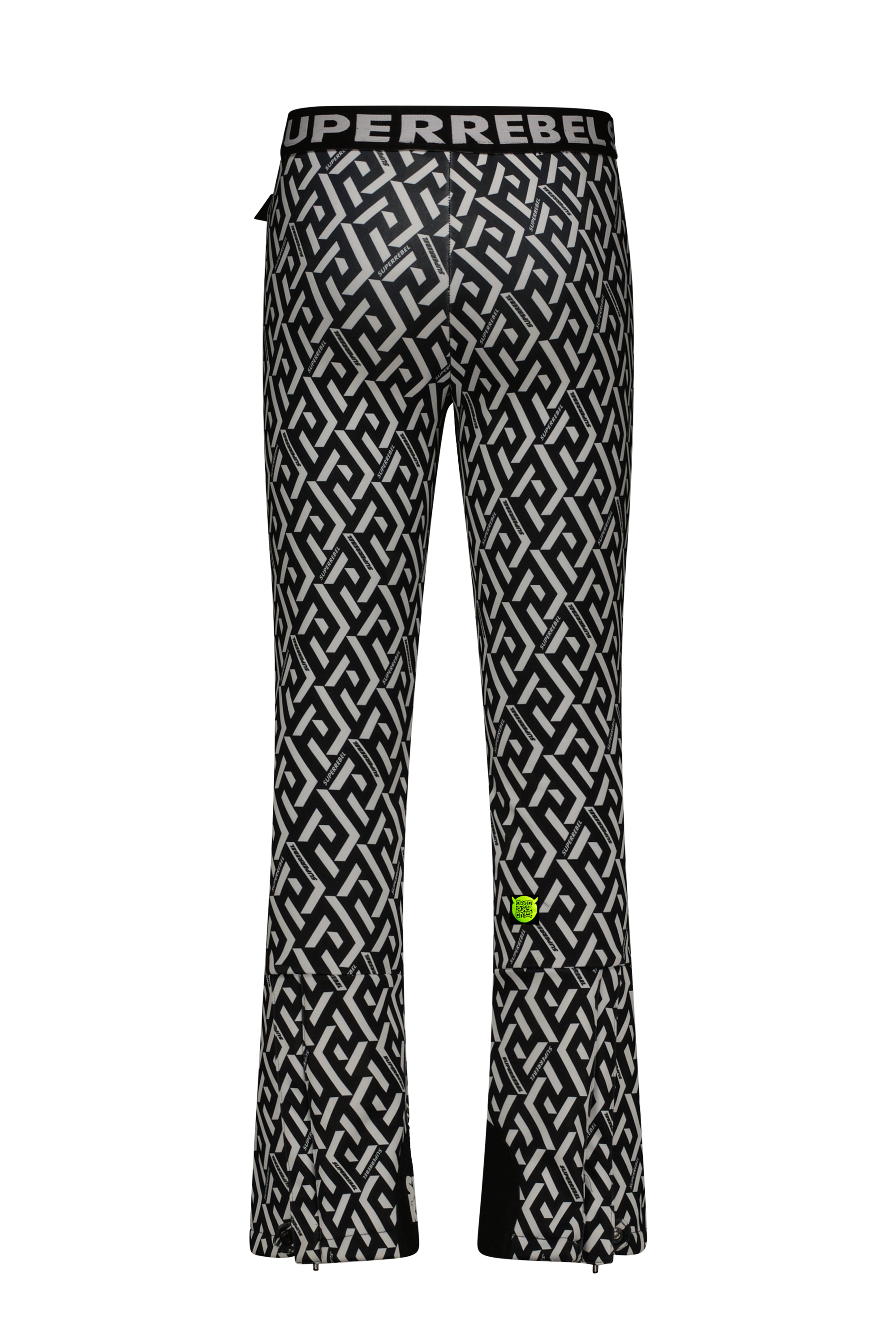 SuperRebel Speak Ski Trousers Graphic Black