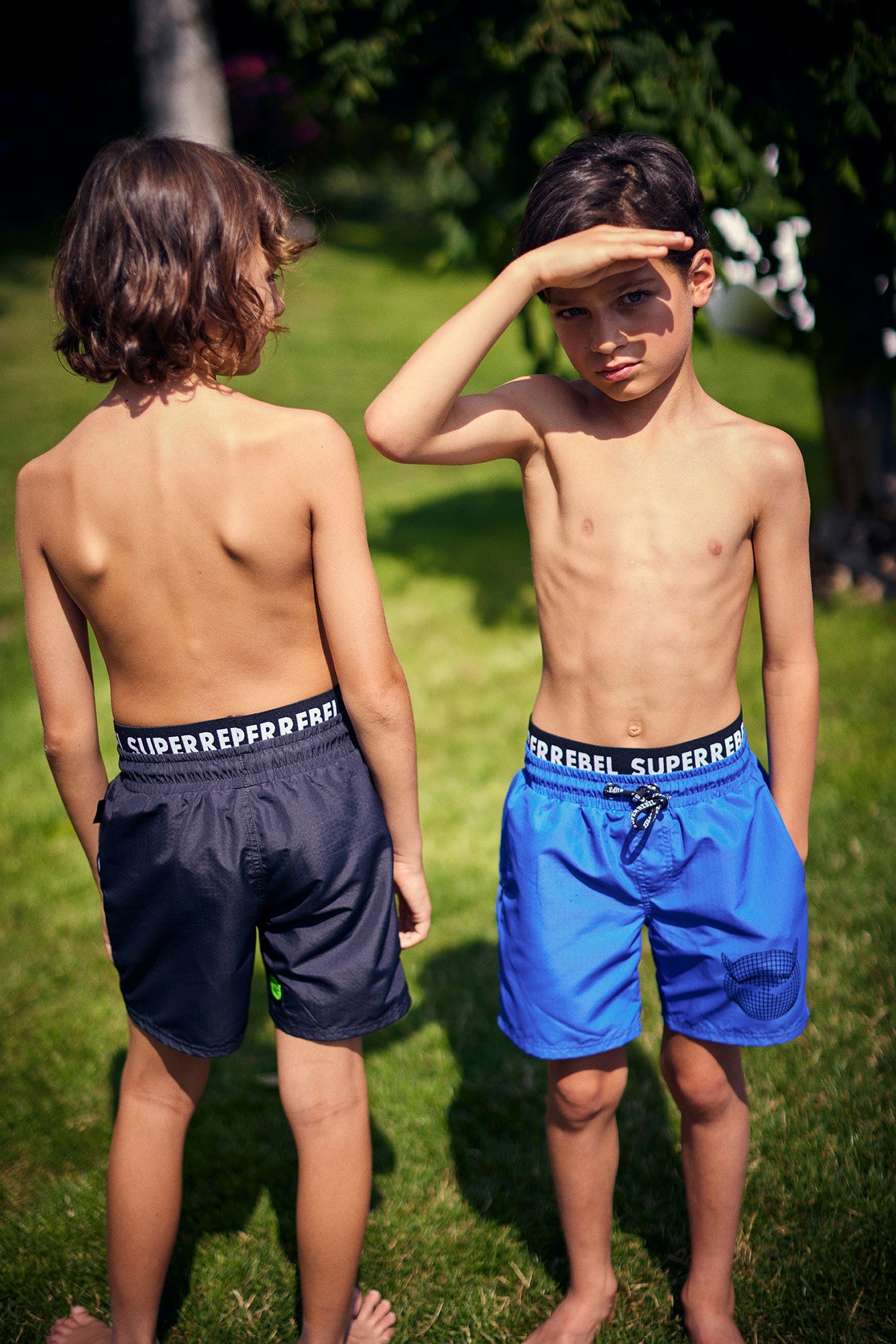 SuperRebel Rocky Swim Pants Yves Blue