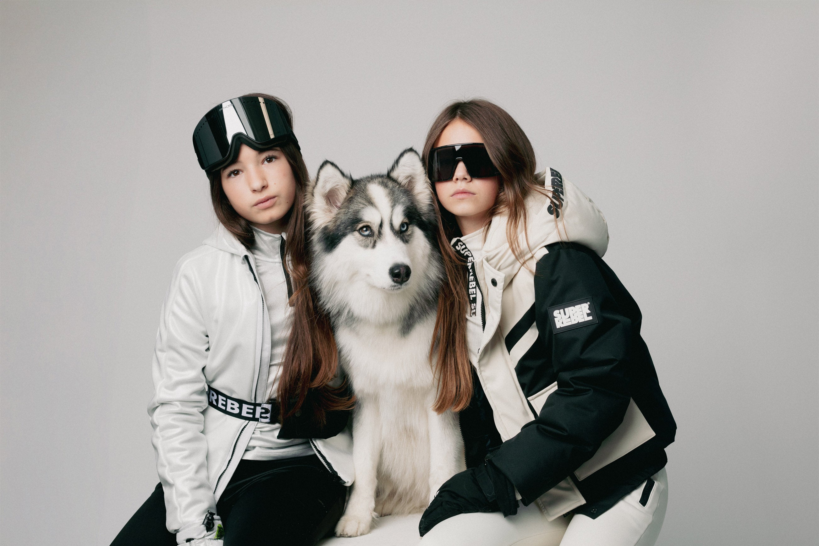 SuperRebel Spumy Girls Outdoor Softshell Jacket Silver