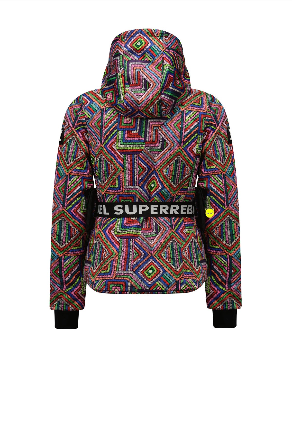 SuperRebel Spumy Girls Outdoor Softshell Jacket Purple Aop