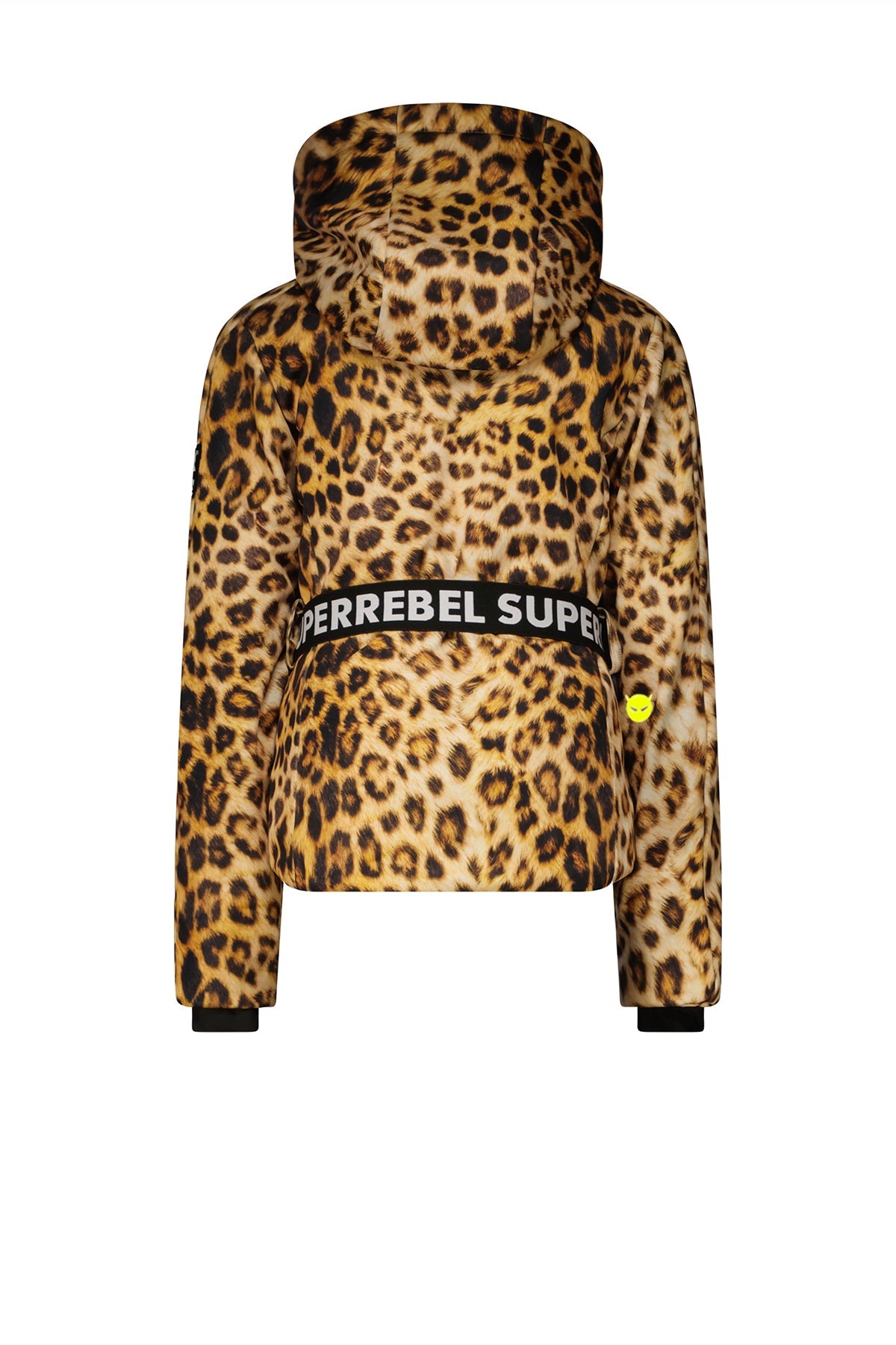 SuperRebel Spumy Girls Outdoor Softshell Jacket Leopard Aop