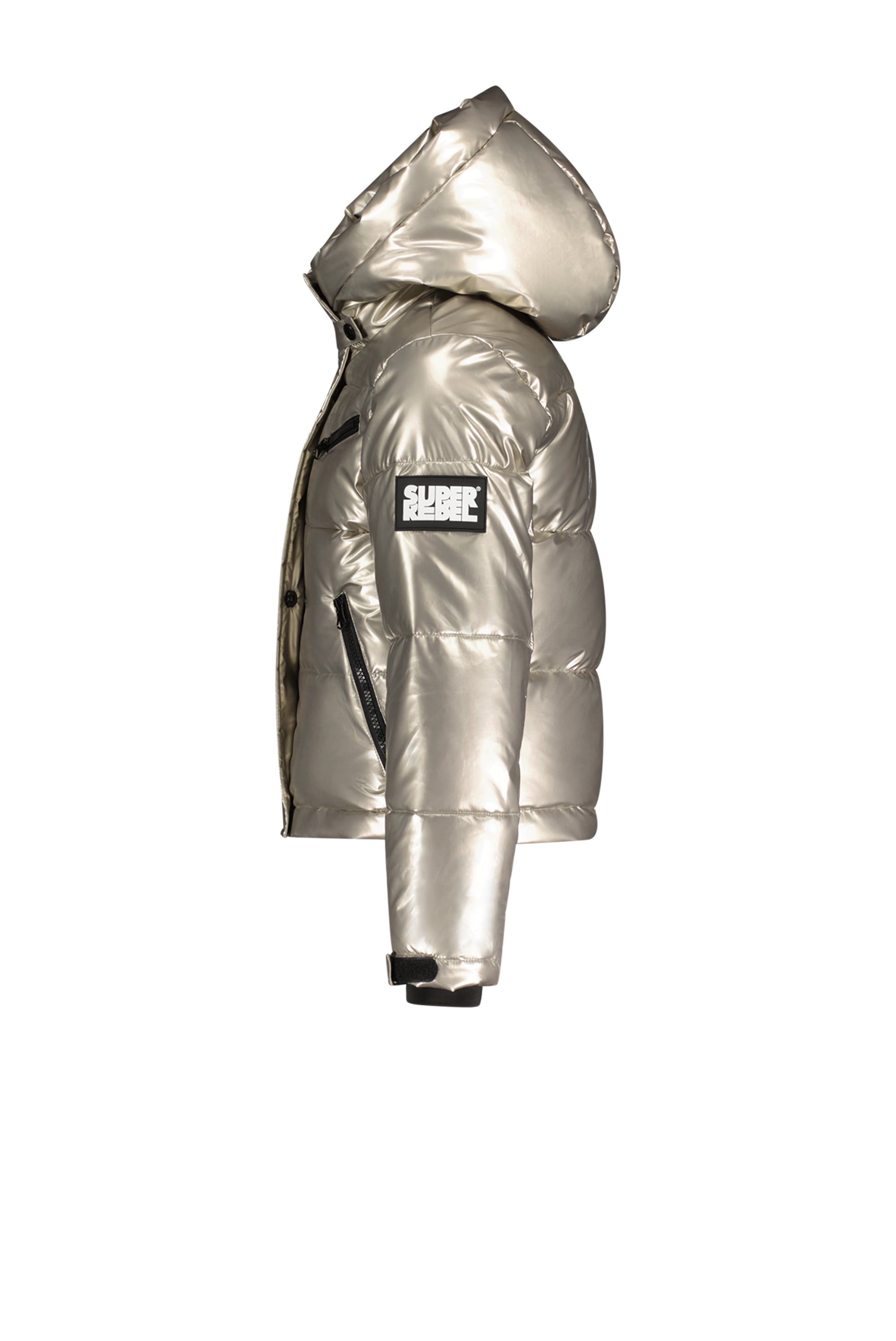 SuperRebel Spicy Girls Hooded Ski Jacket Silver