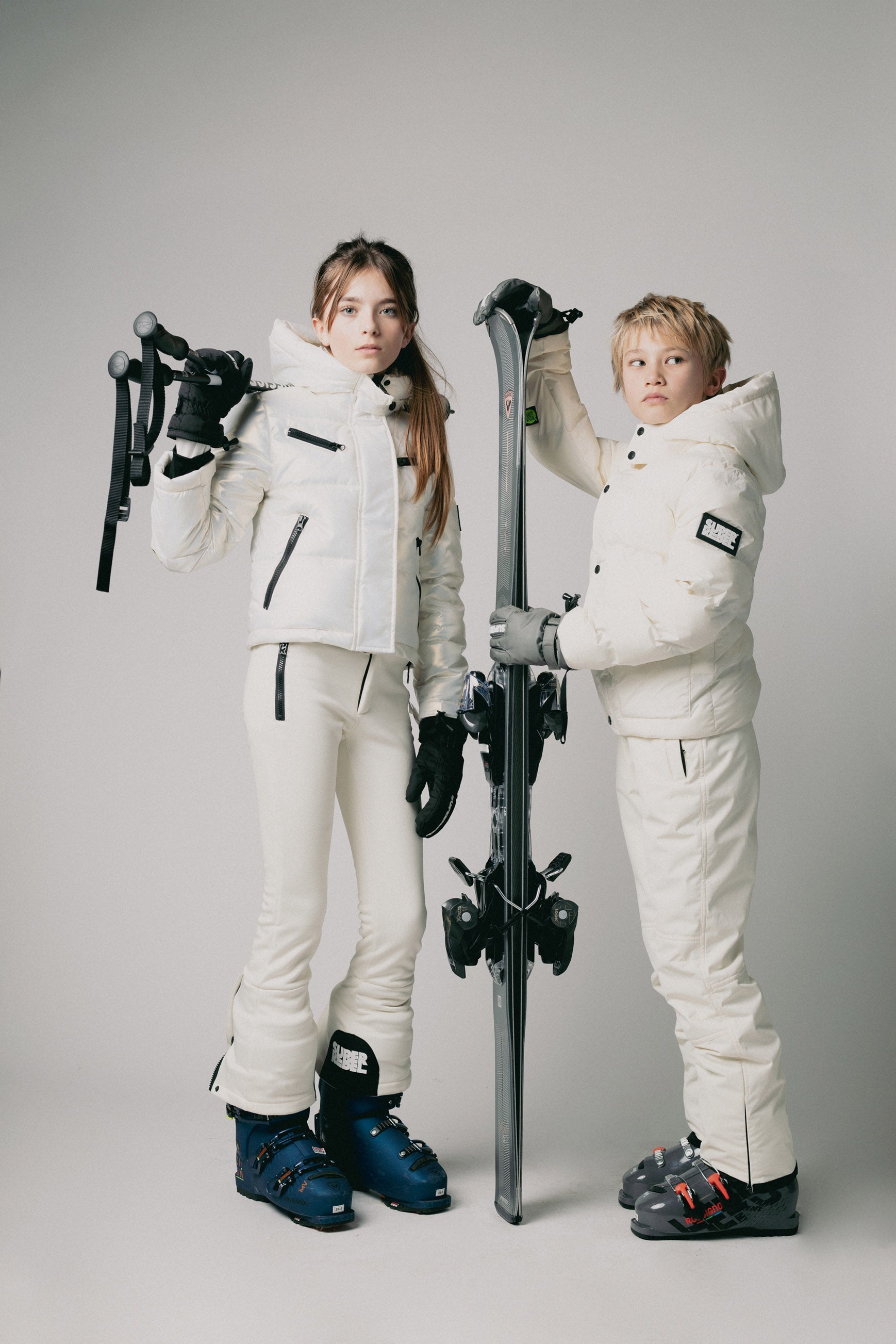 SuperRebel Spicy Girls Hooded Ski Jacket White