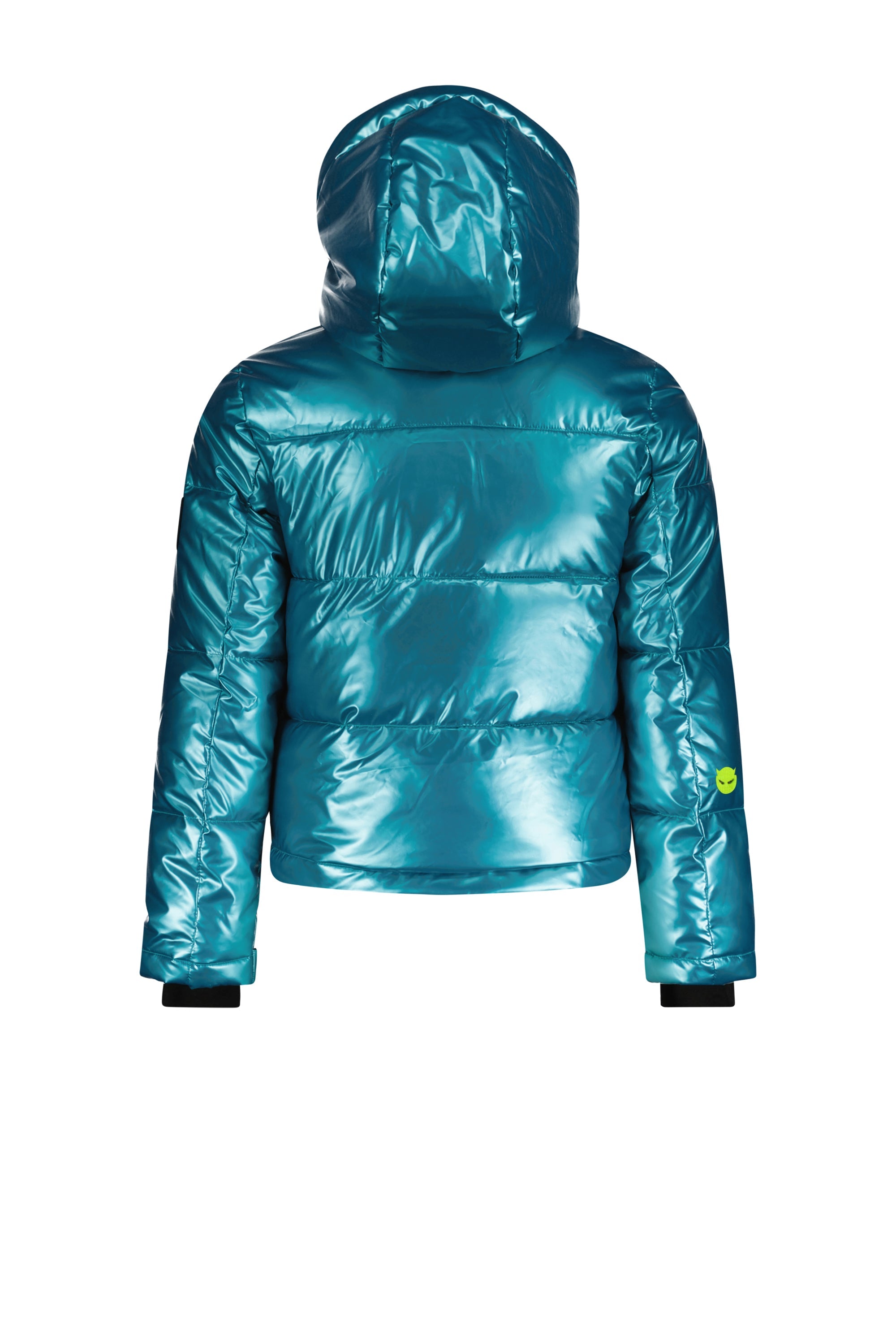 SuperRebel Spicy Girls Hooded Ski Jacket Blue Metallic