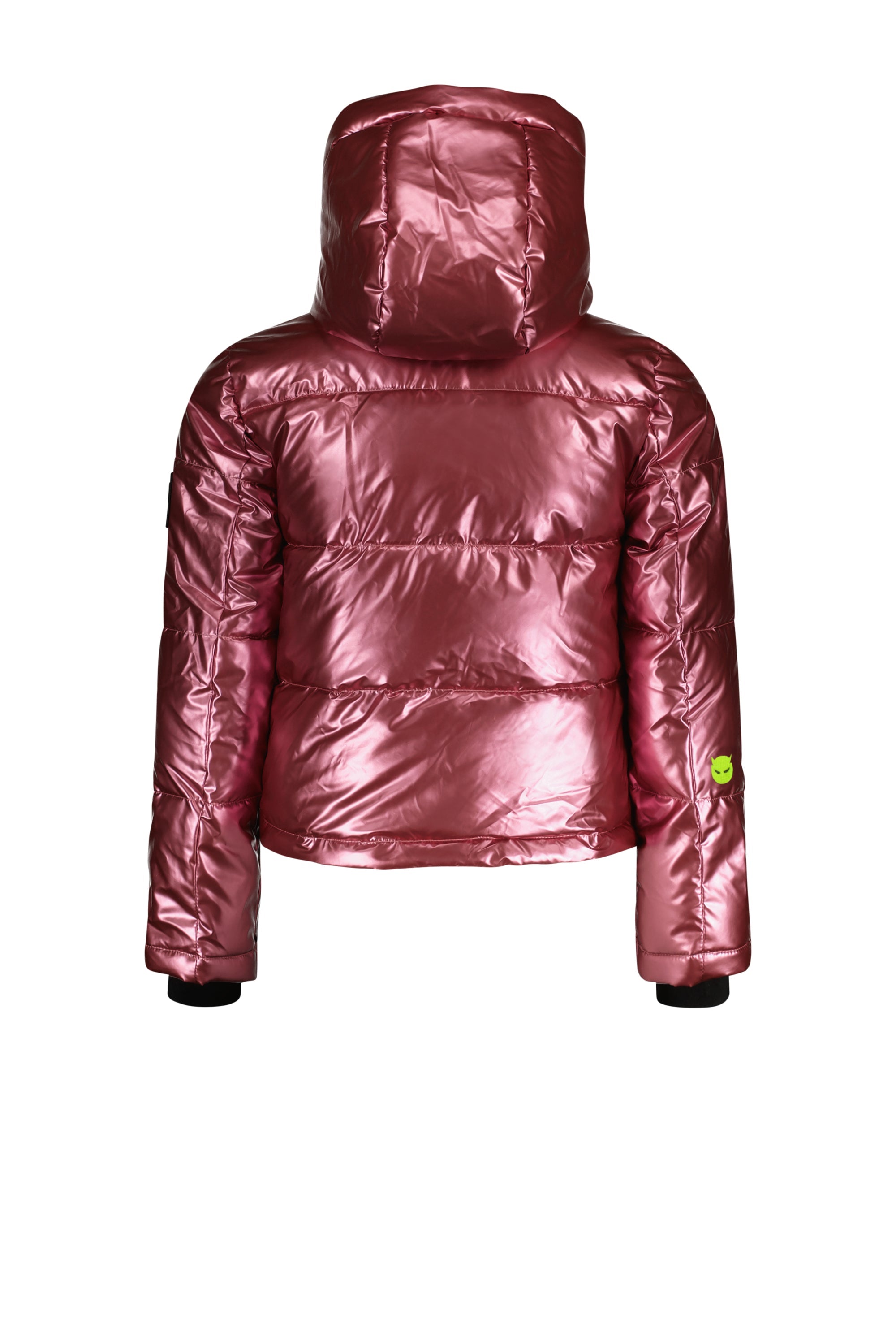 SuperRebel Spicy Girls Hooded Ski Jacket Pink Metallic