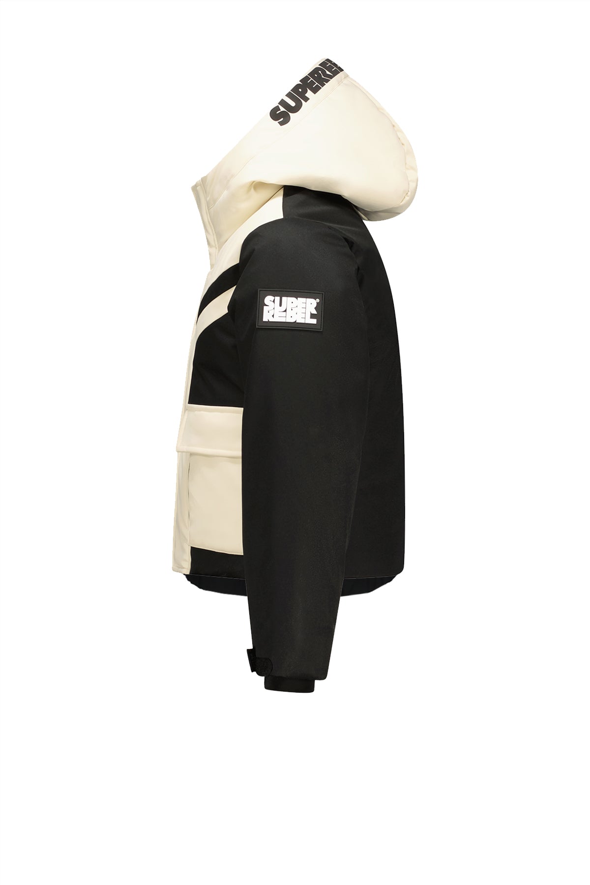 SuperRebel Celi Girls Bomber Winter Jacket Black