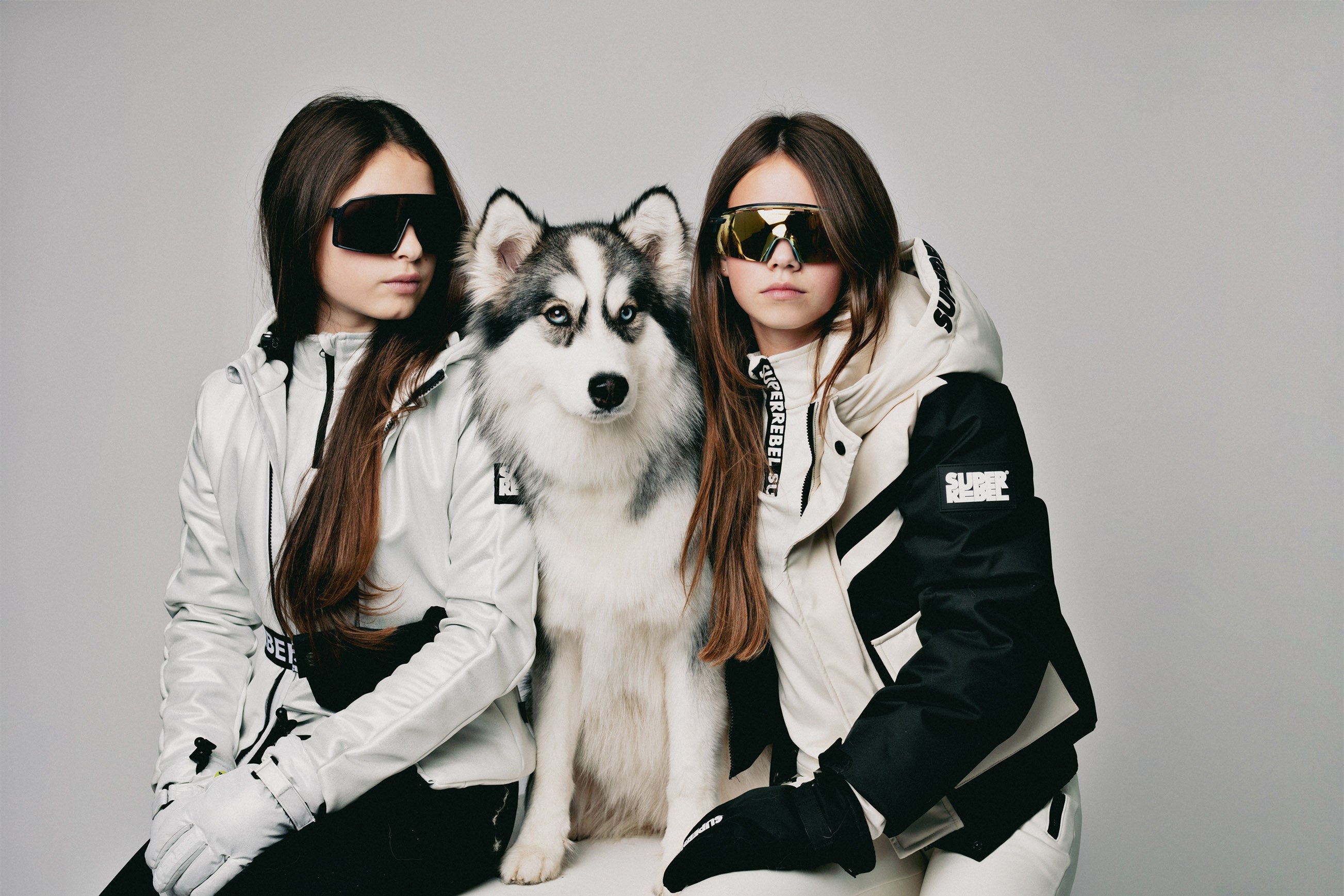 SuperRebel Celi Girls Bomber Winter Jacket Black