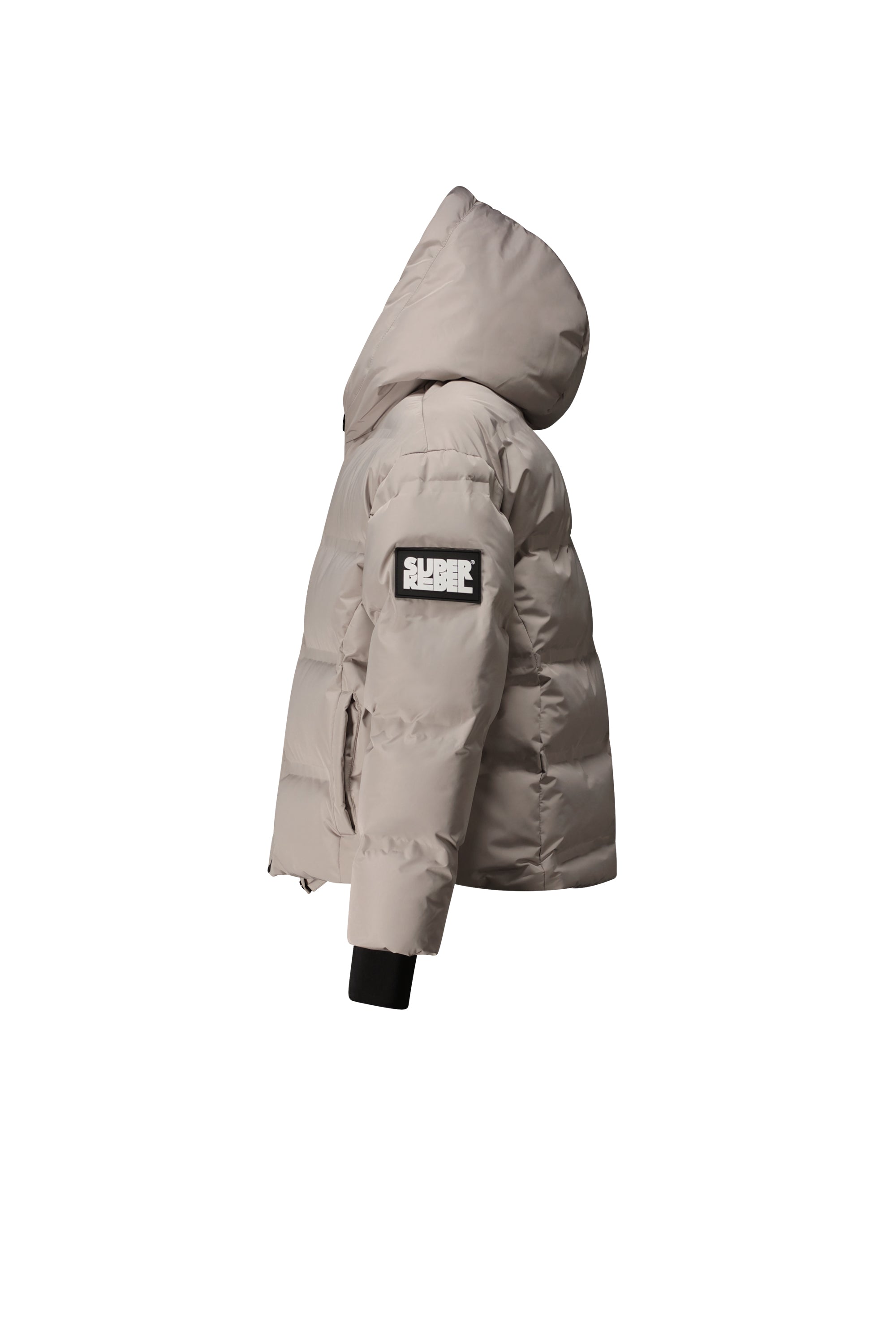 SuperRebel Bella Girls Oversized Winter Jacket Grey