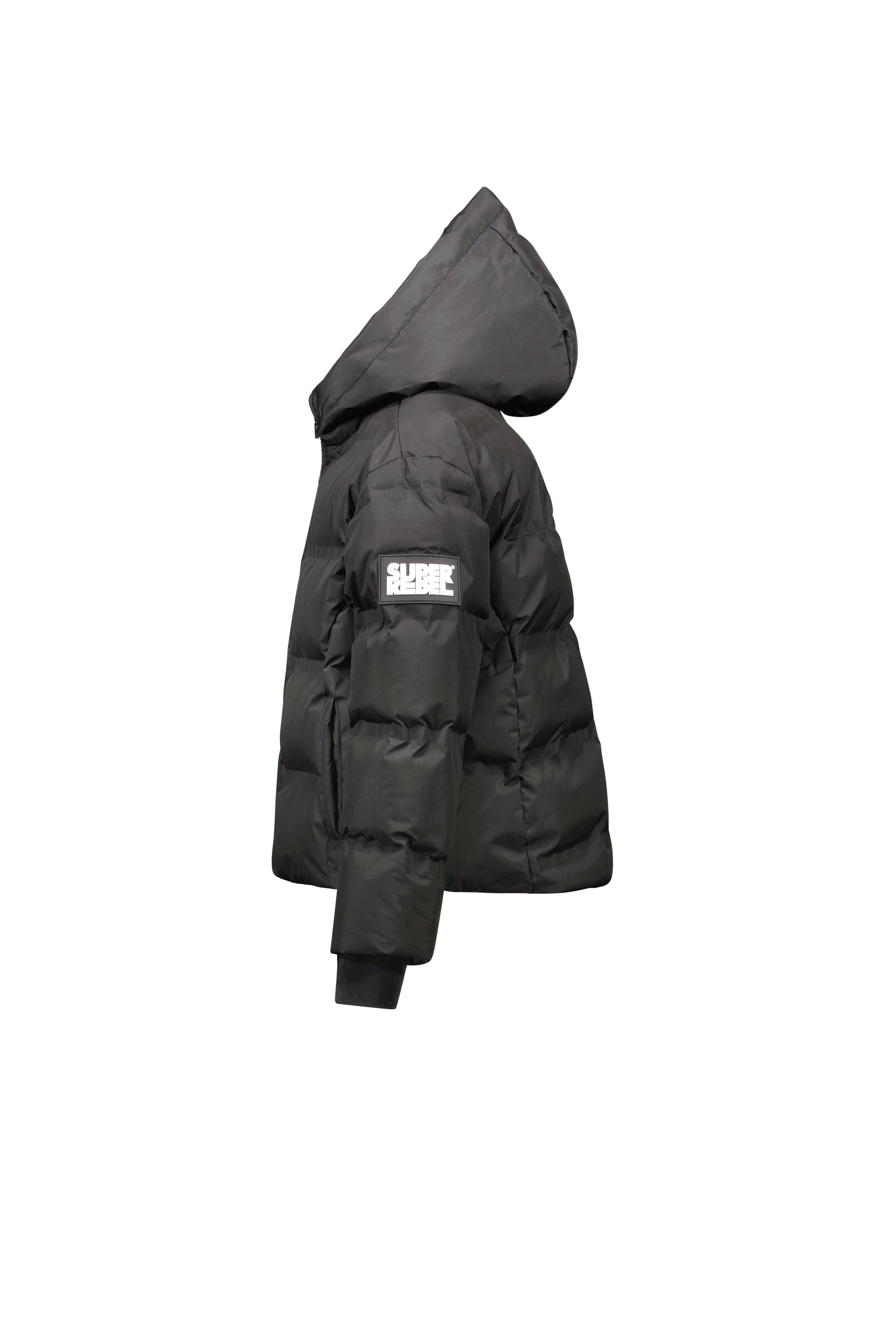 SuperRebel Bella Girls Oversized Winter Jacket Black