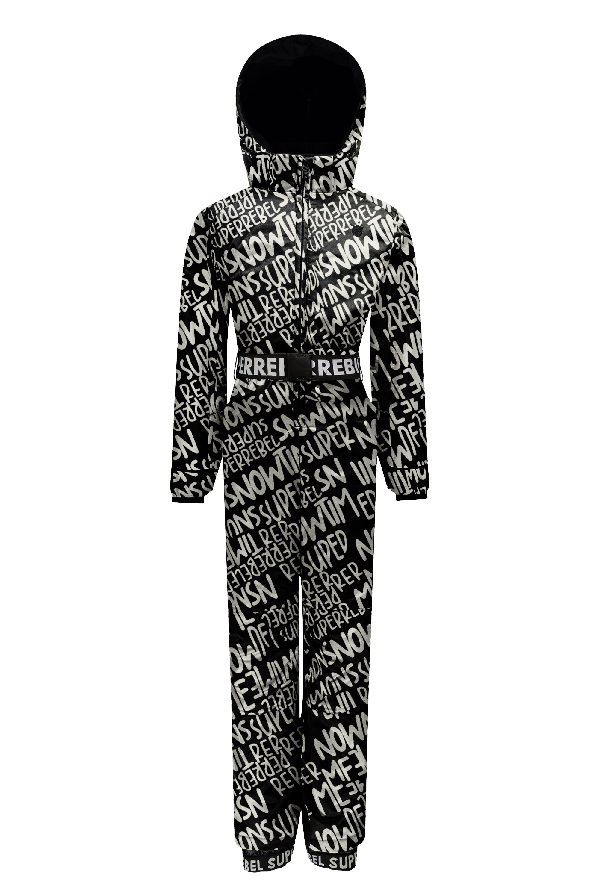 SuperRebel Suit Ski Suit Black Aop