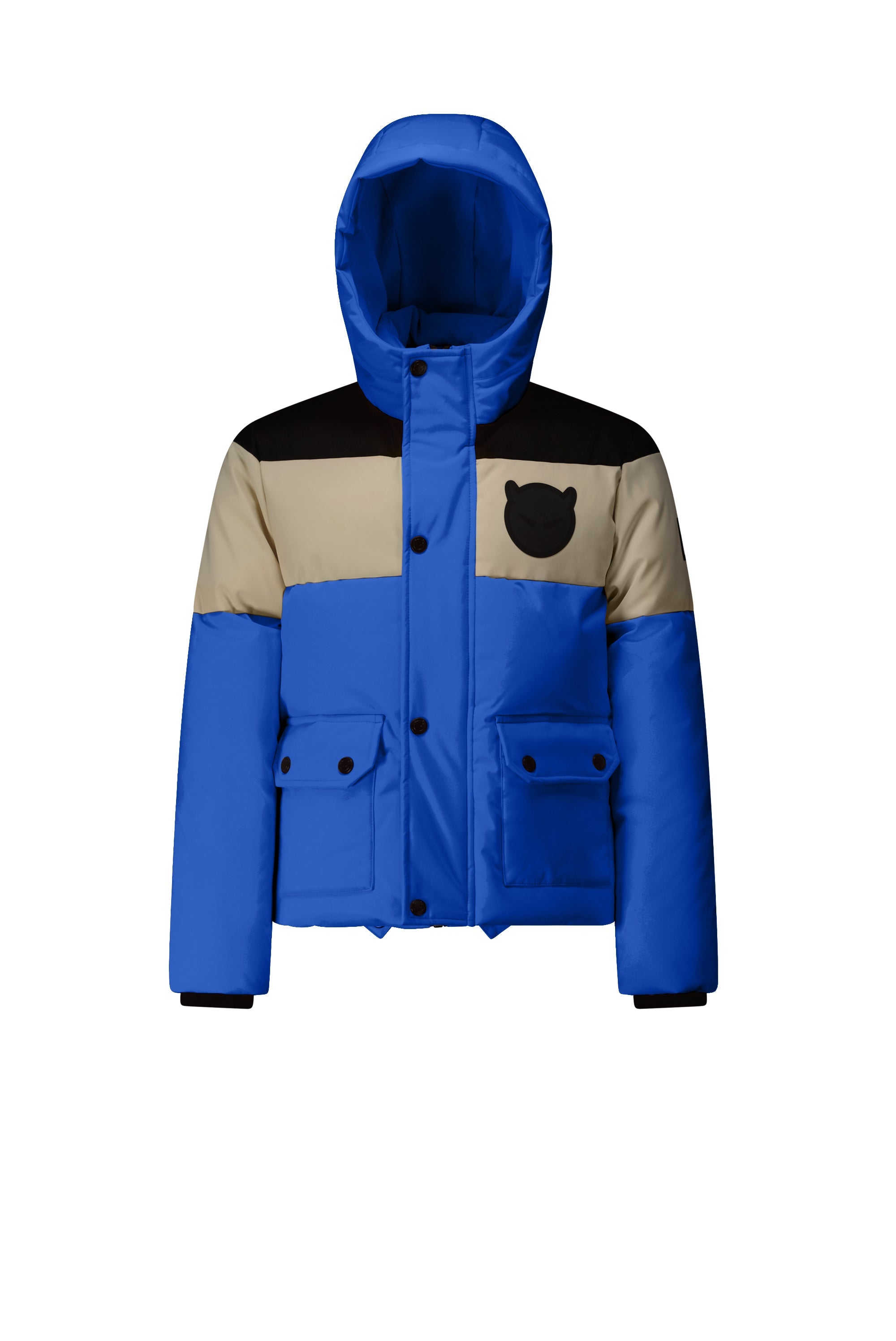SuperRebel Bobb Boys Winter Jacket Colorblock Blue