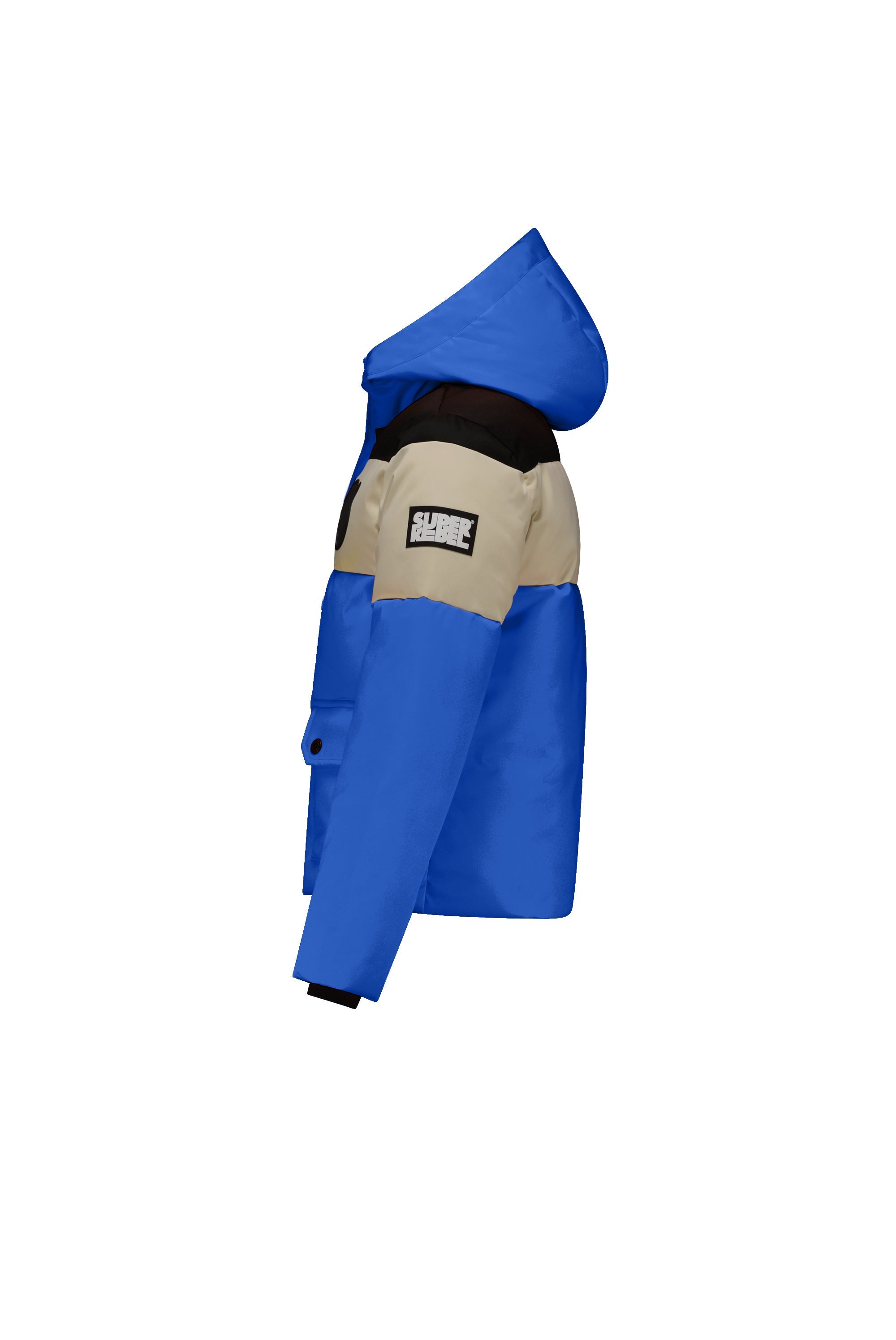 SuperRebel Bobb Boys Winter Jacket Colorblock Blue