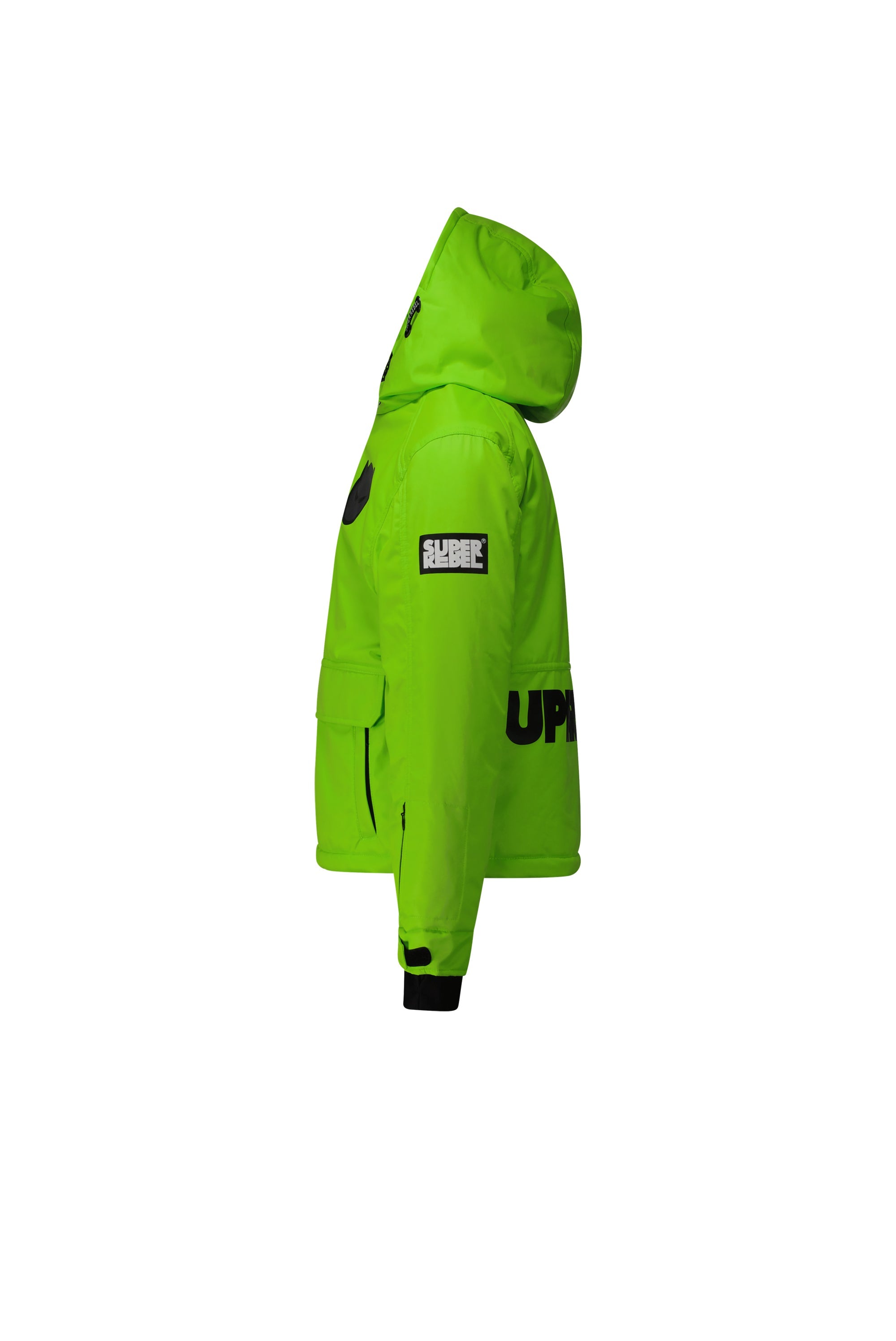 SuperRebel Space Ski Twill Jacket Fluo Green
