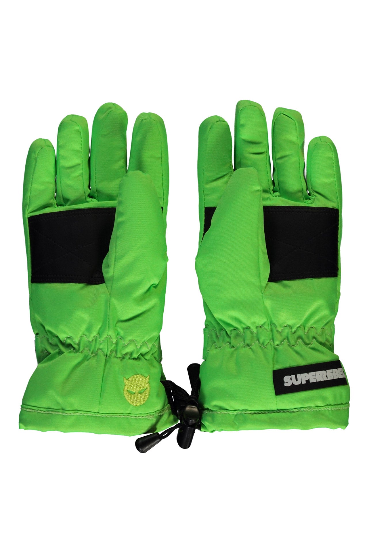 SuperRebel Nutz Ski Glove Fluo Green