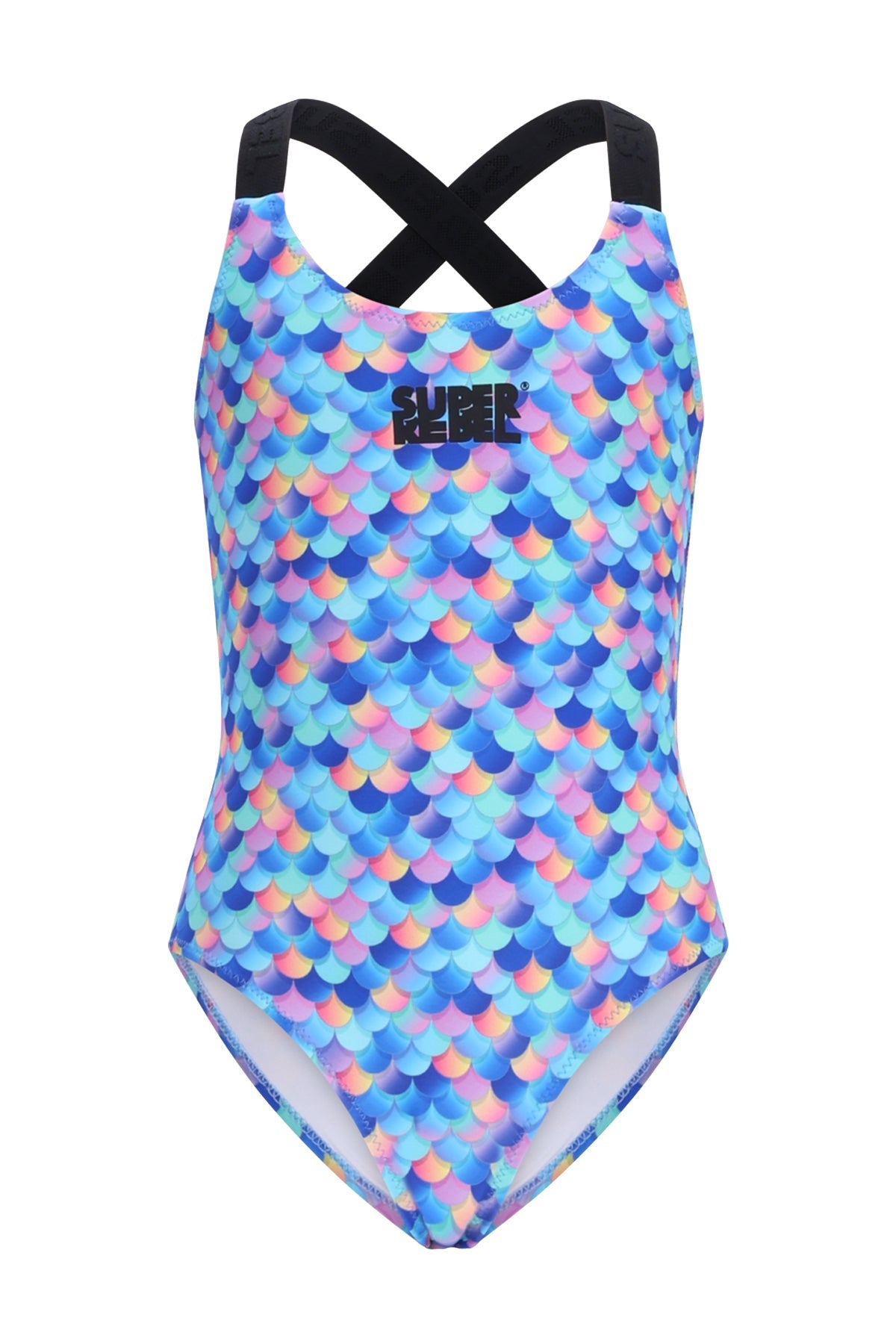 Venice Bathing Suit Mermaid Alloverprint Blue