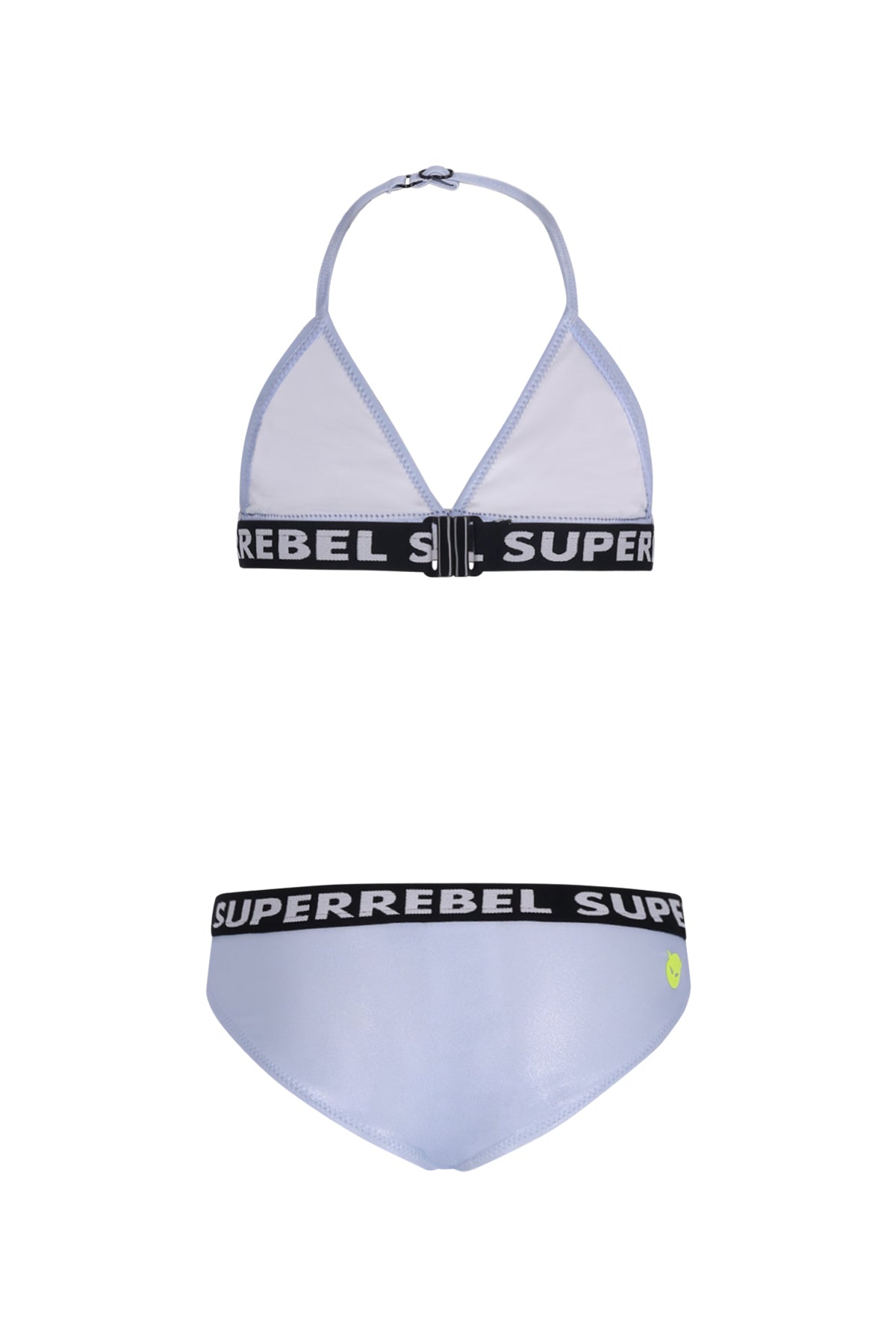 Isla Triangle Bikini Metallic Silver