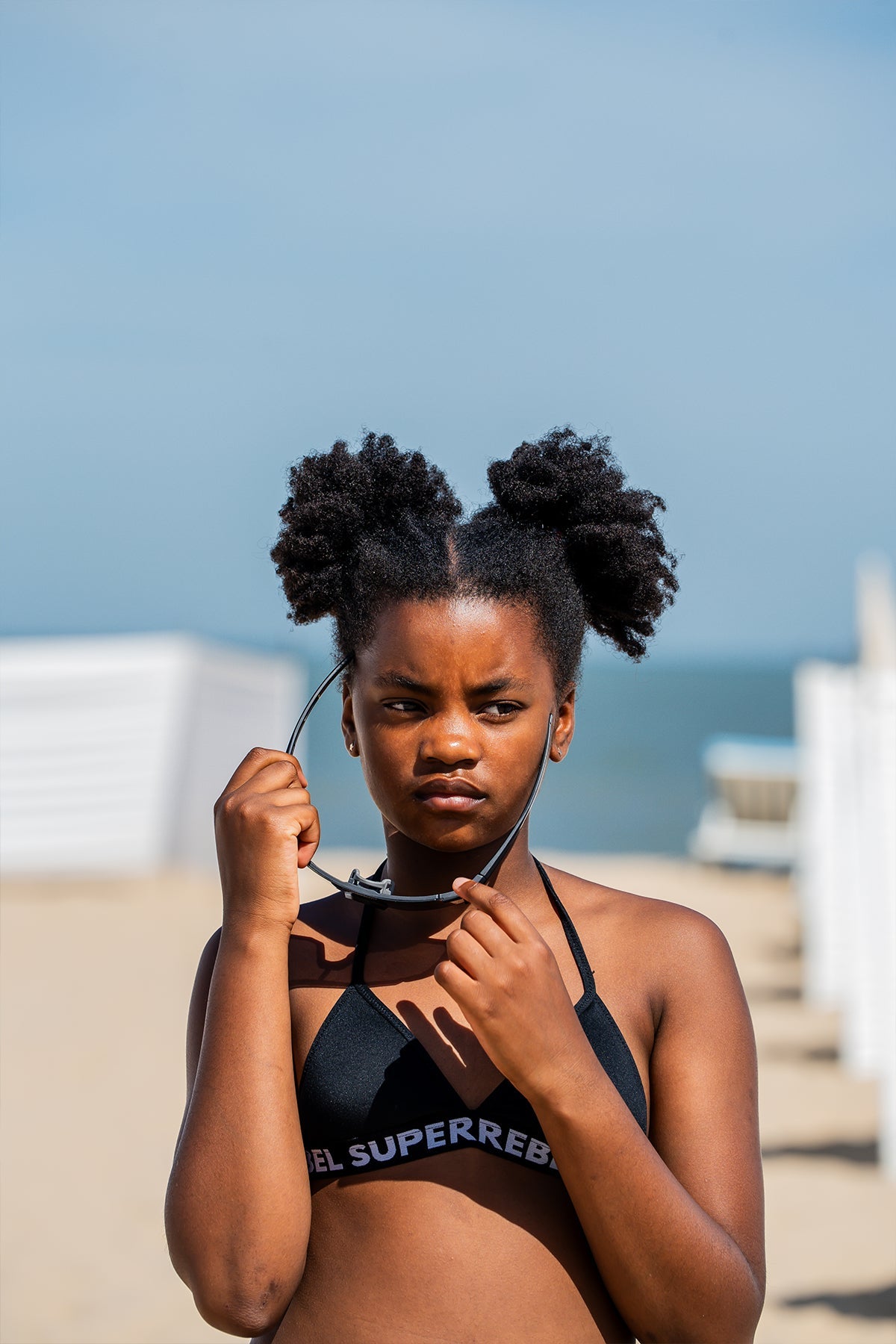 Isla Triangle Bikini Black Swimwear