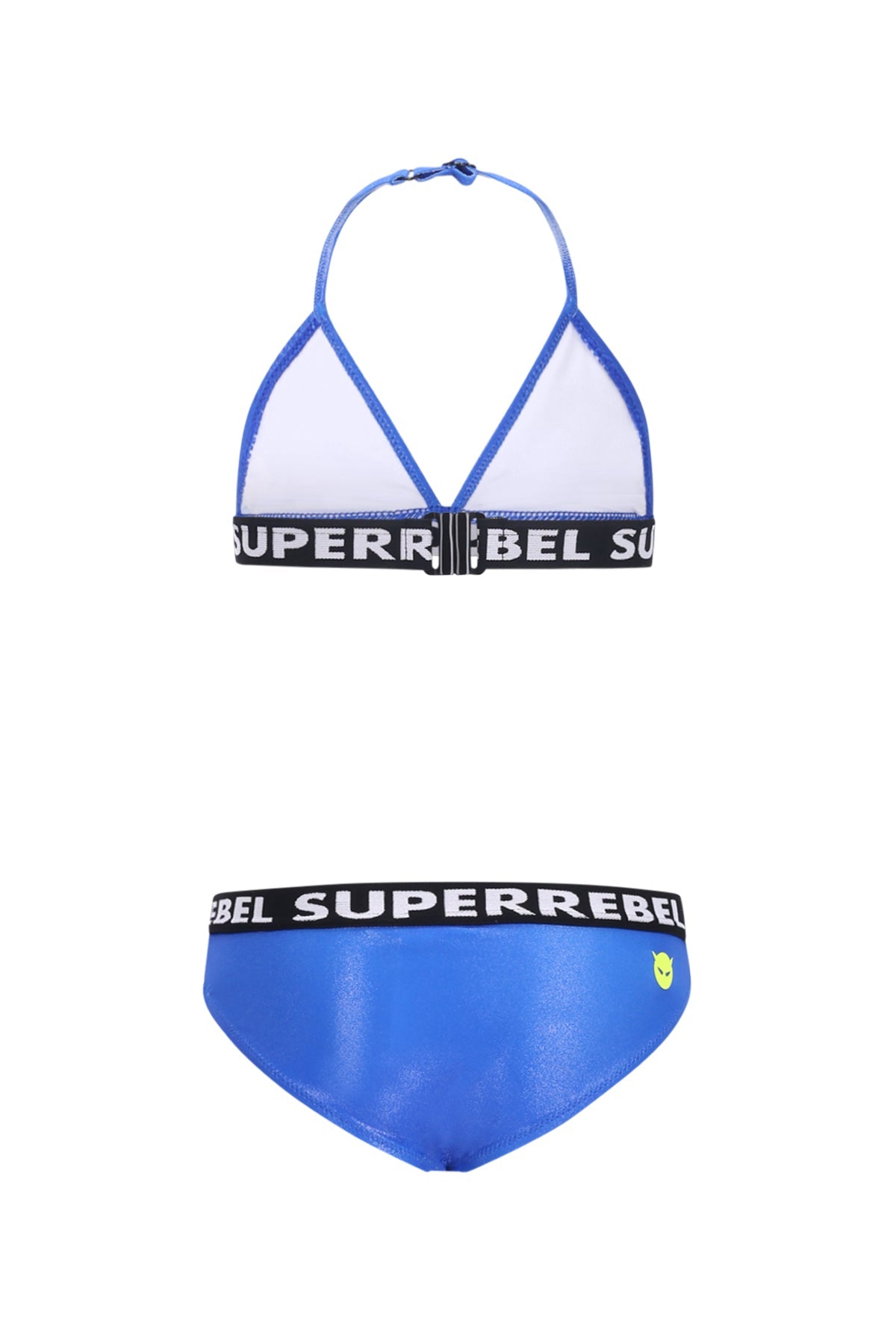 Isla Triangle Bikini Metallic Blue