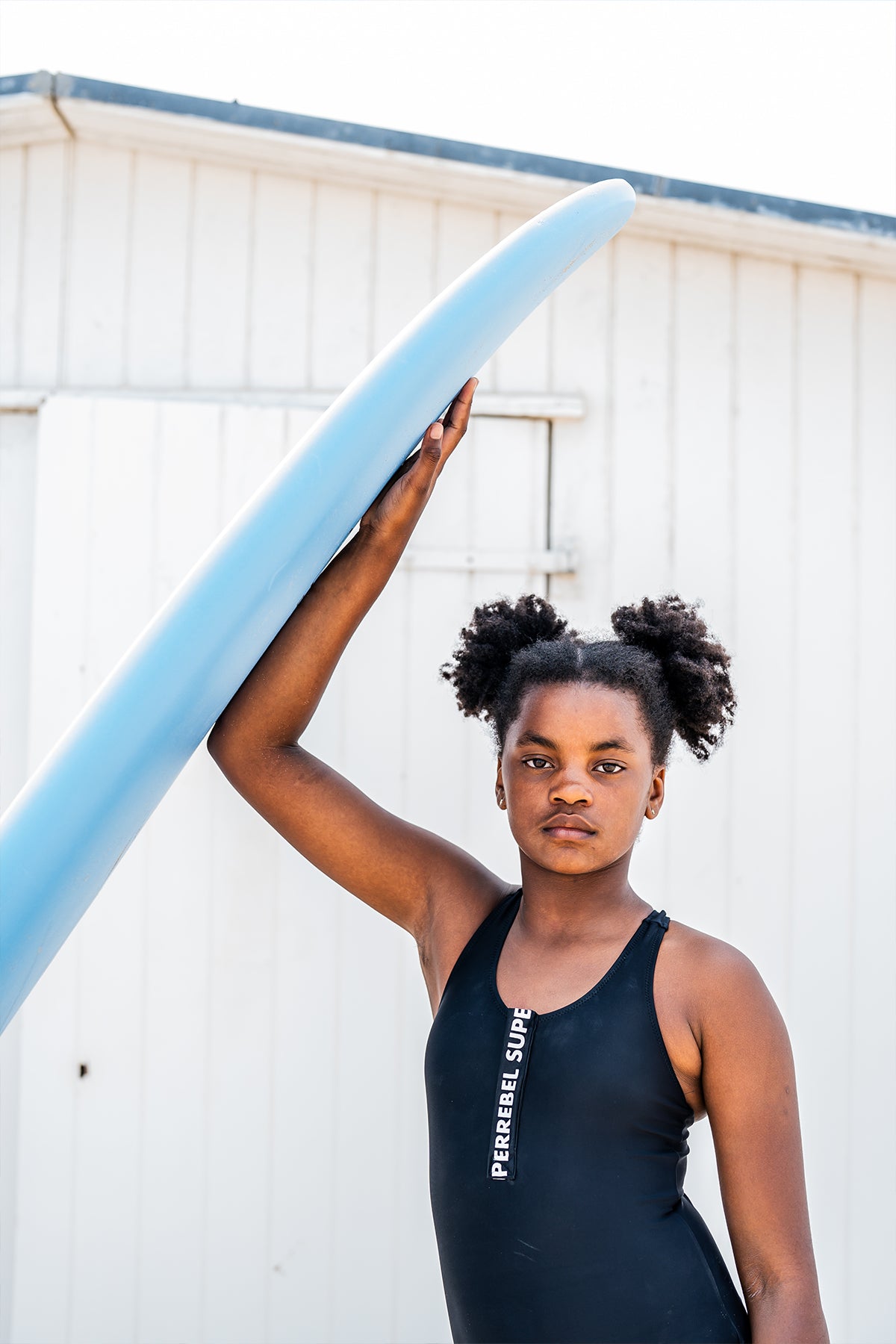 Paradise Bathingsuit with SuperRebel placket Black