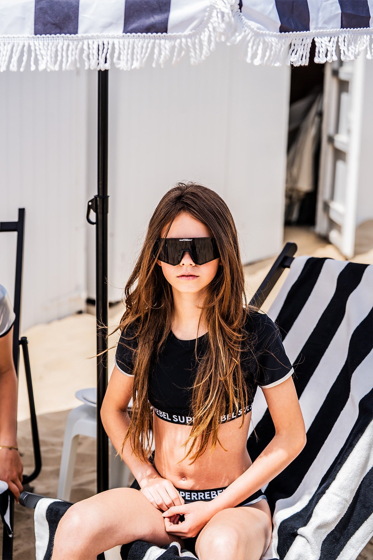 Crop Top Bikini Black