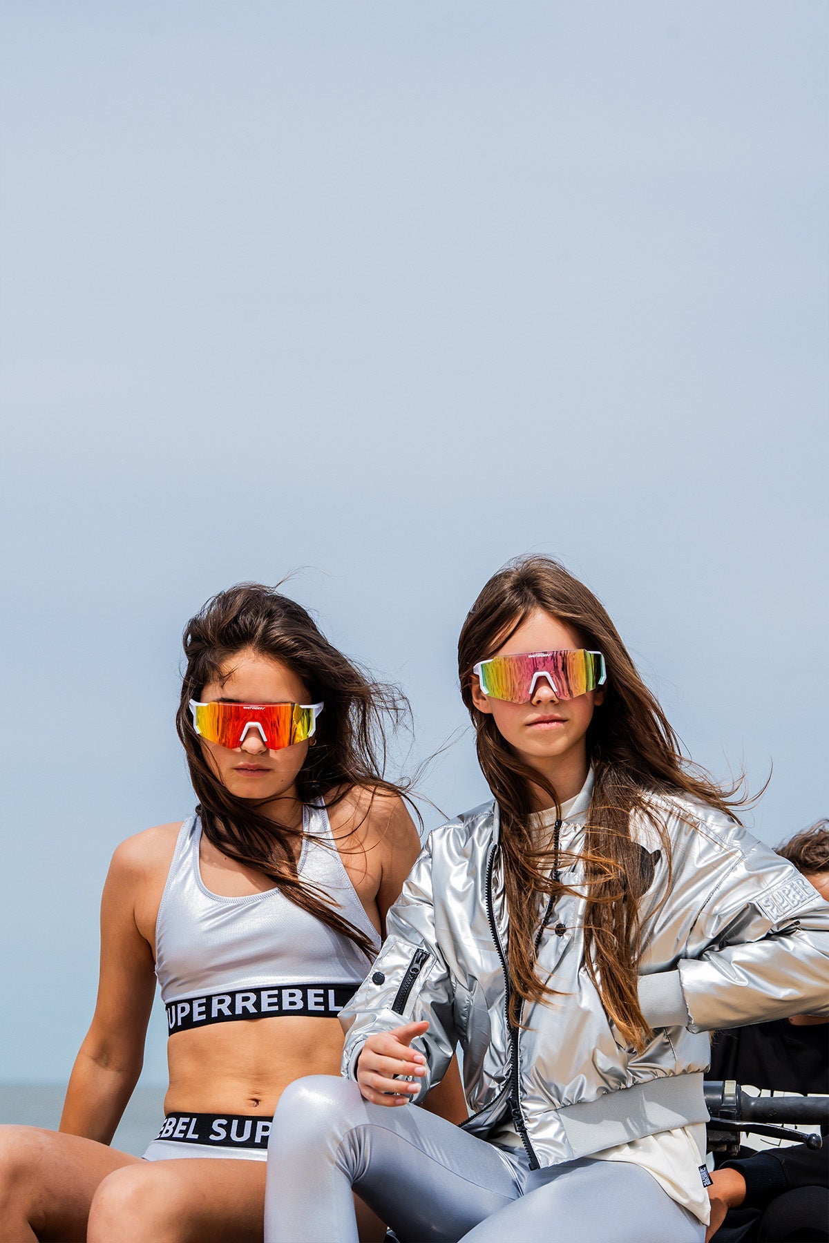 Bomber Summer Jacket Metallic Silver